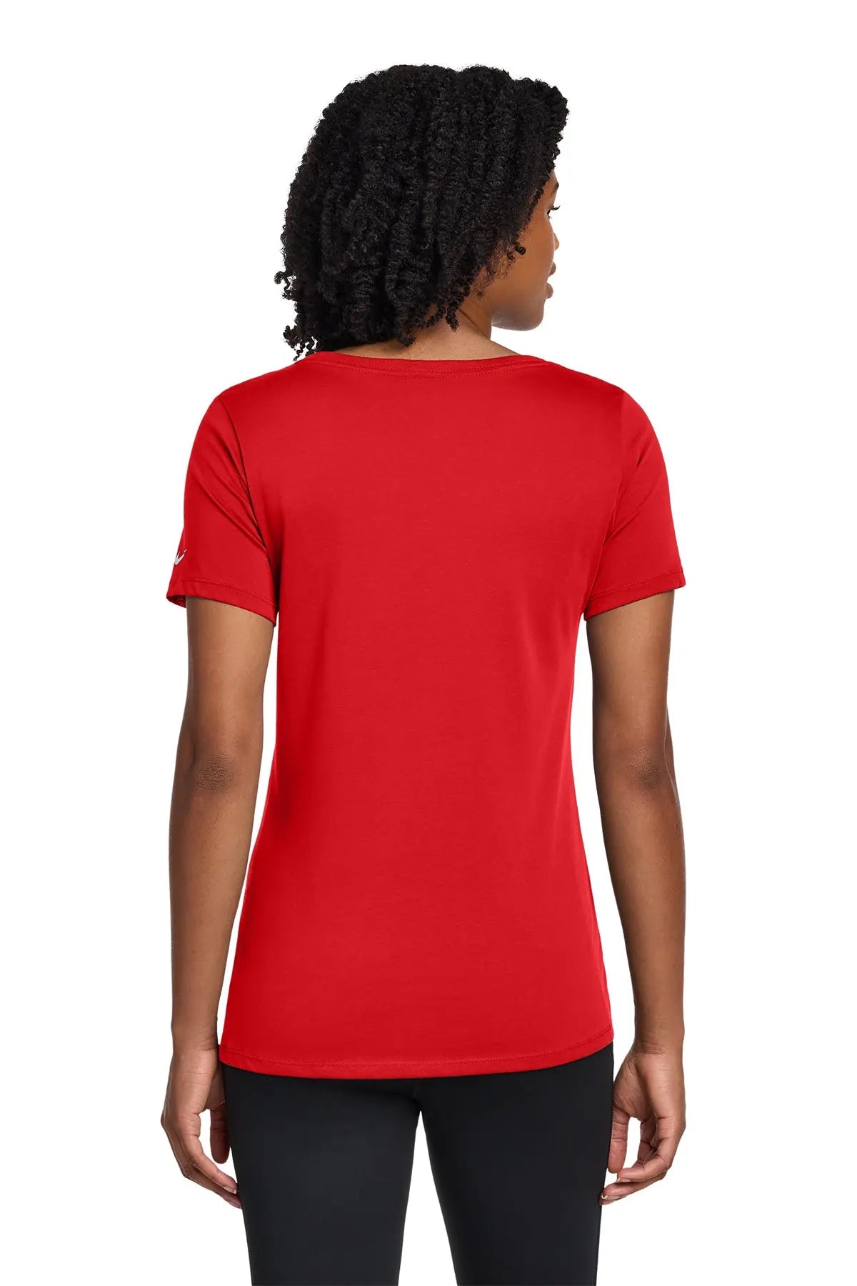 Nike Women's Dri-FIT Cotton/Poly Scoop Neck Tee #NKBQ5234