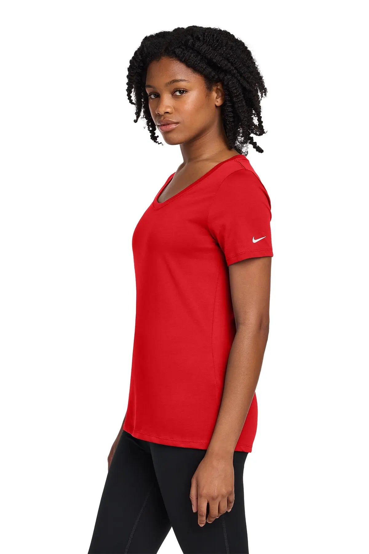 Nike Women's Dri-FIT Cotton/Poly Scoop Neck Tee #NKBQ5234