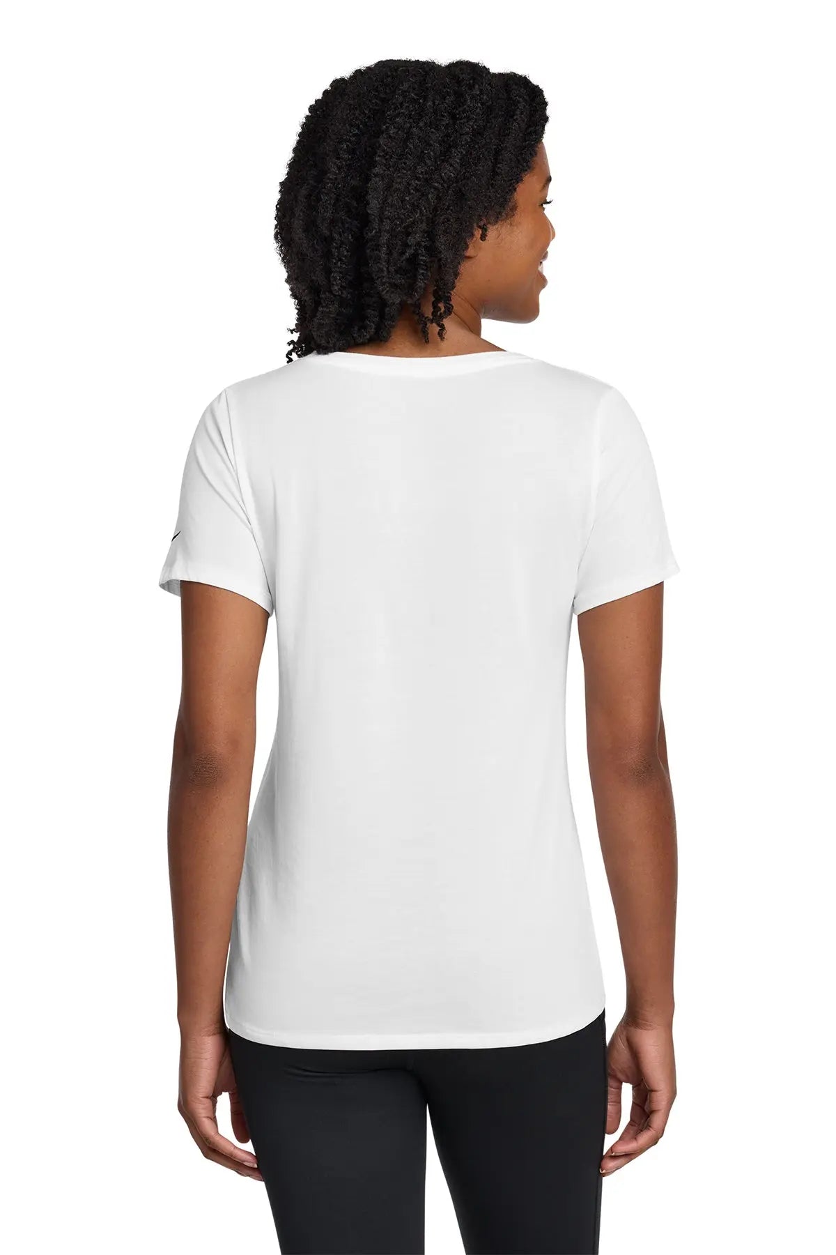 Nike Women's Dri-FIT Cotton/Poly Scoop Neck Tee #NKBQ5234