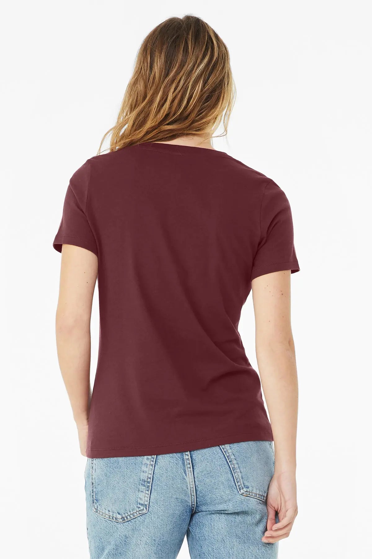BELLA+CANVAS® Women’s Relaxed Jersey Short Sleeve V-Neck Tee #BC6405
