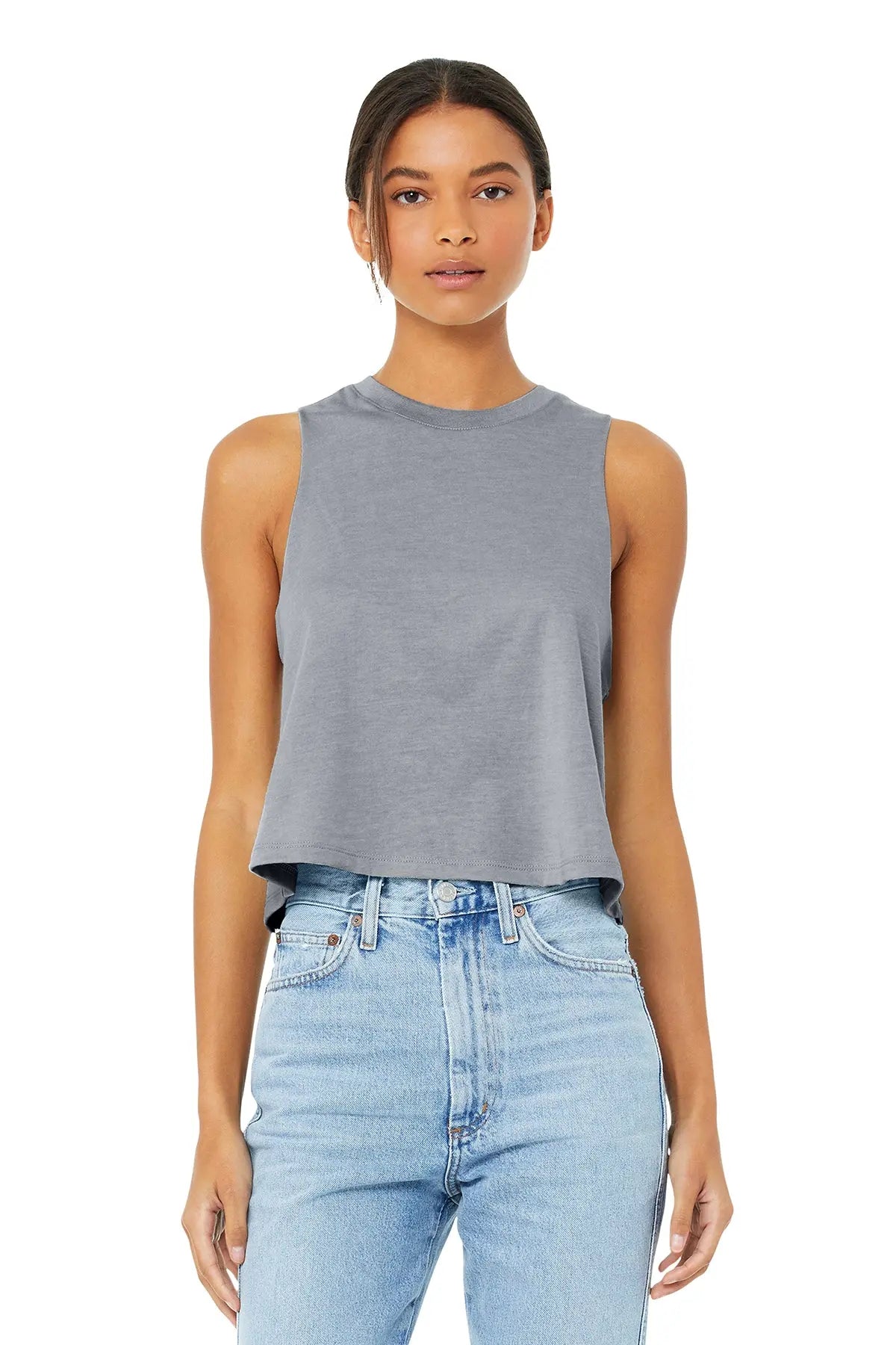 BELLA+CANVAS® Women’s Racerback Cropped Tank #BC6682 Game Over Merch
