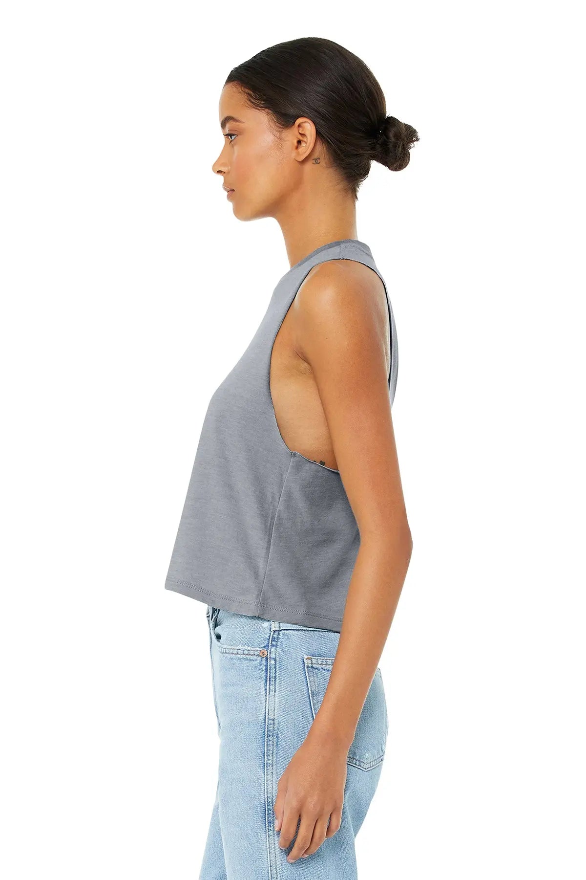 BELLA+CANVAS® Women’s Racerback Cropped Tank #BC6682 Game Over Merch