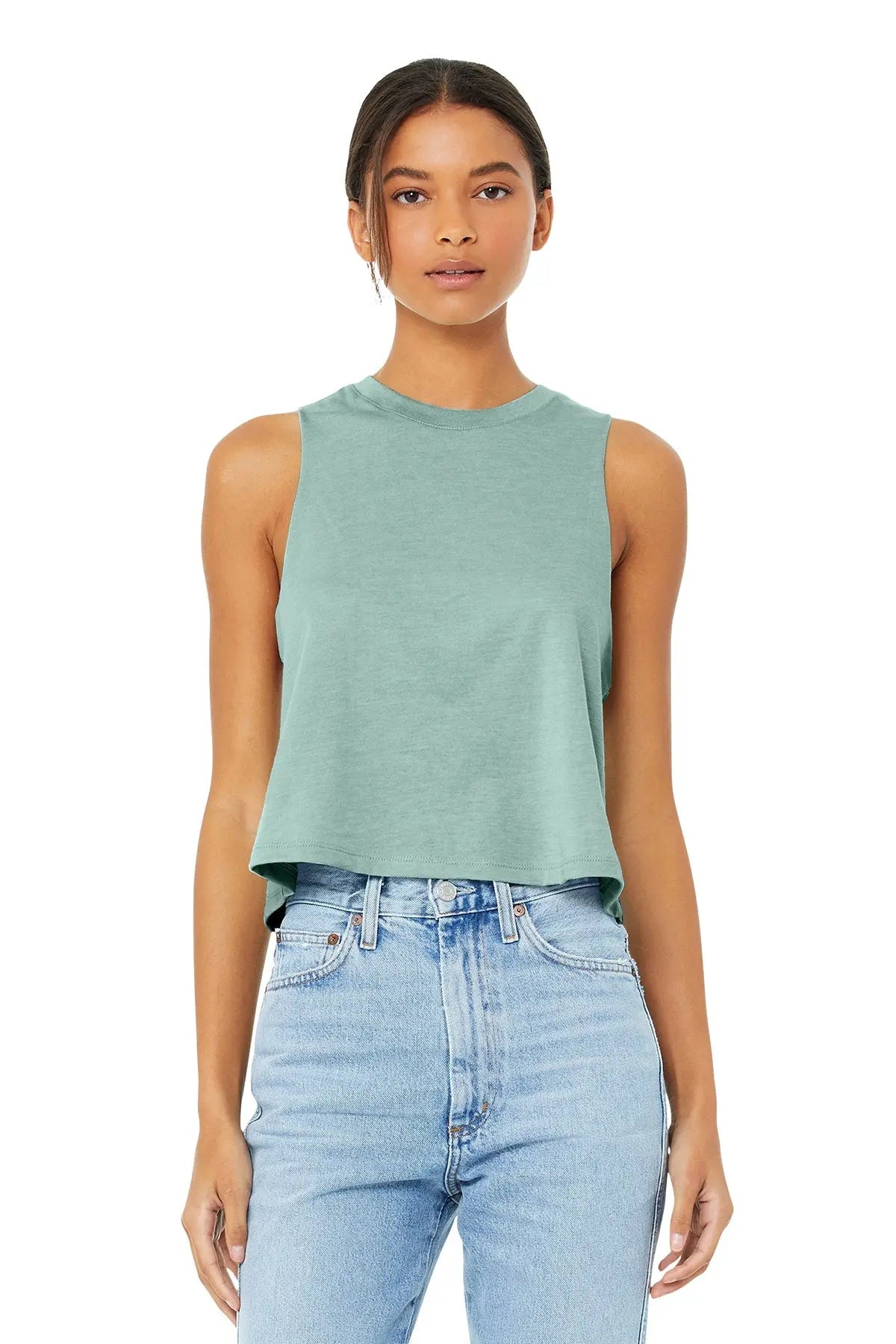 BELLA+CANVAS® Women’s Racerback Cropped Tank #BC6682 Game Over Merch