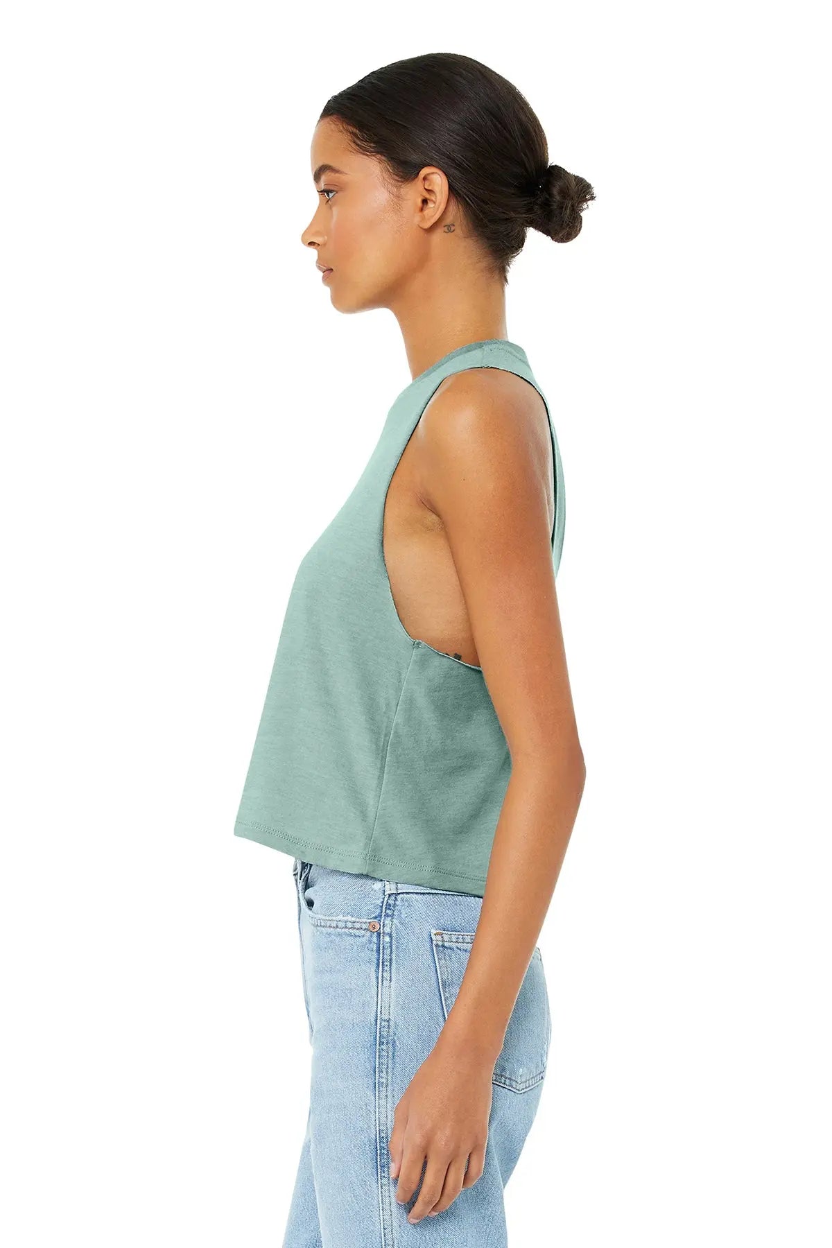 BELLA+CANVAS® Women’s Racerback Cropped Tank #BC6682 Game Over Merch