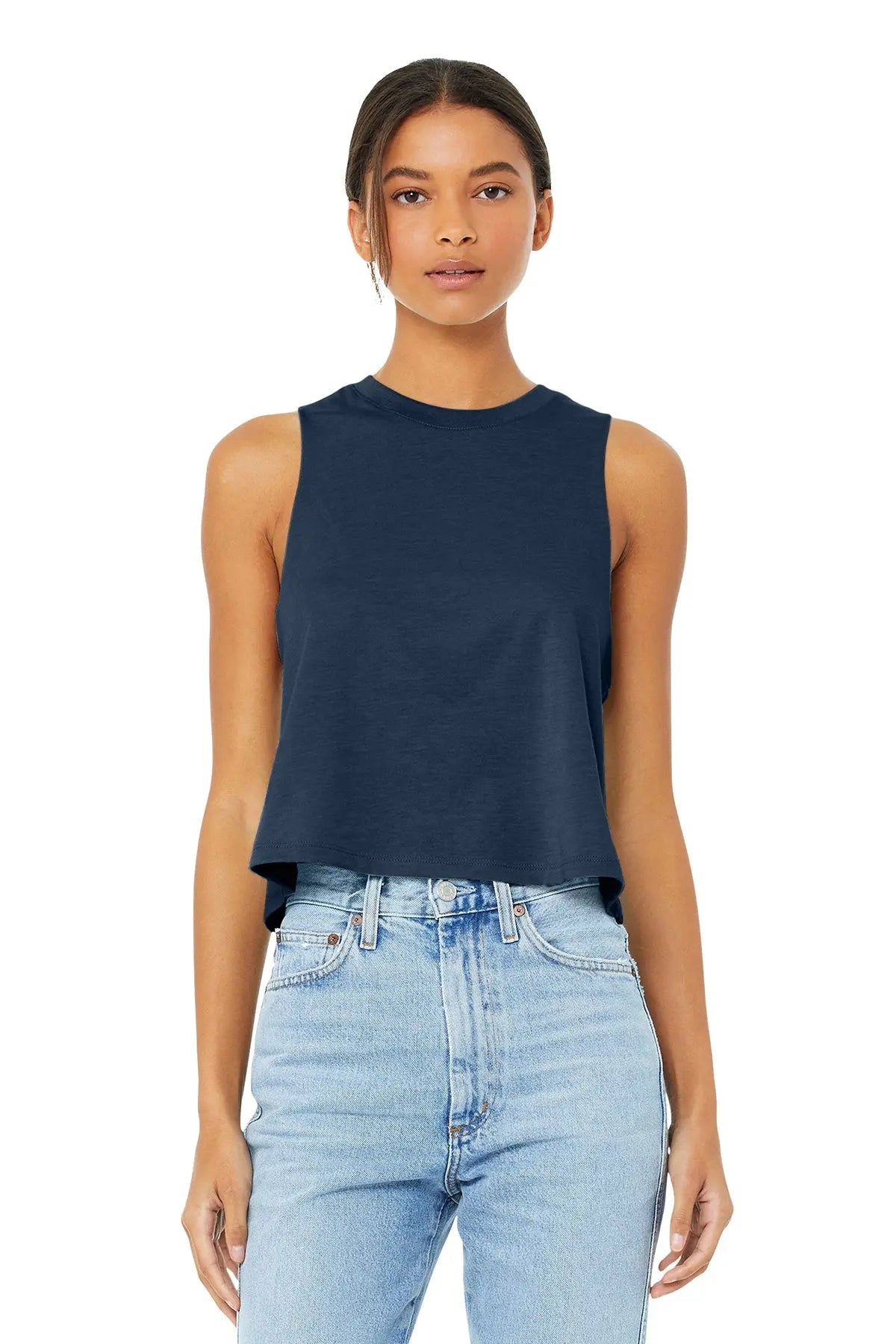 BELLA+CANVAS® Women’s Racerback Cropped Tank #BC6682 Game Over Merch