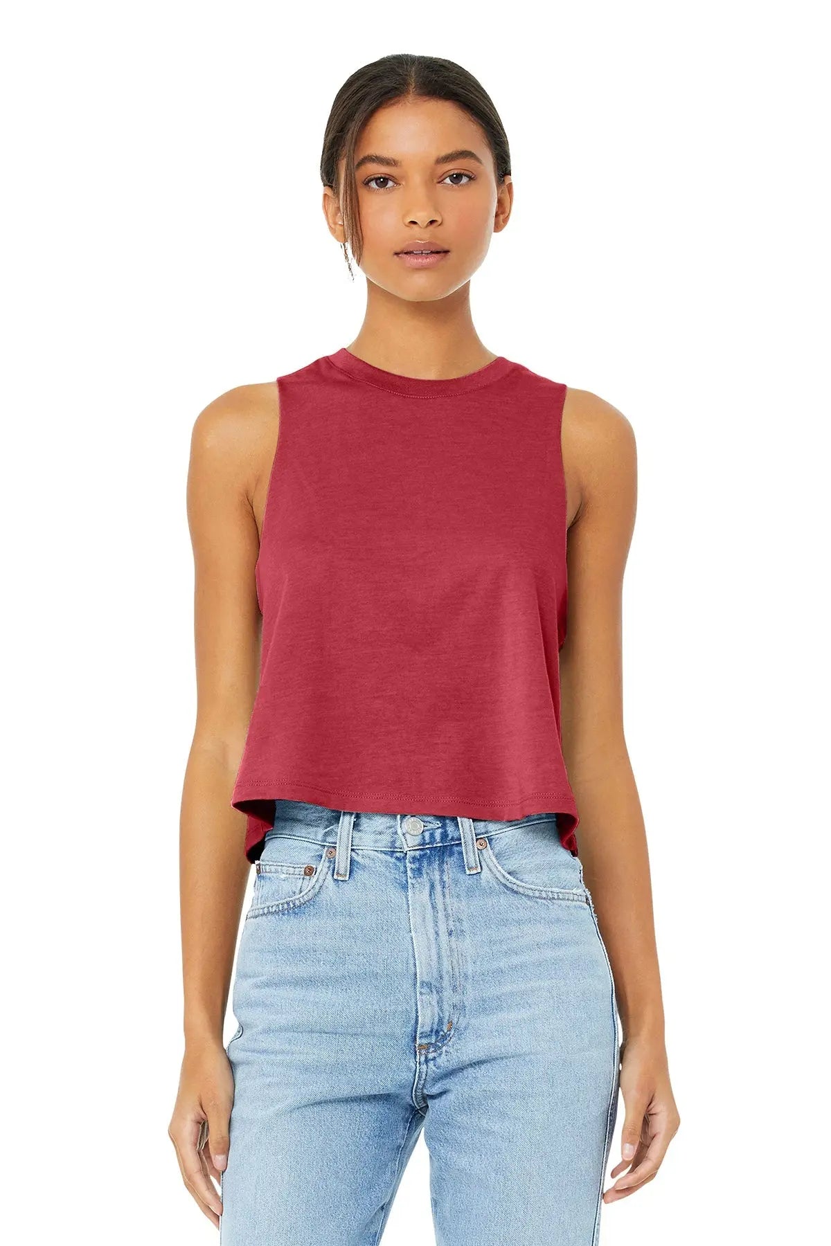 BELLA+CANVAS® Women’s Racerback Cropped Tank #BC6682 Game Over Merch