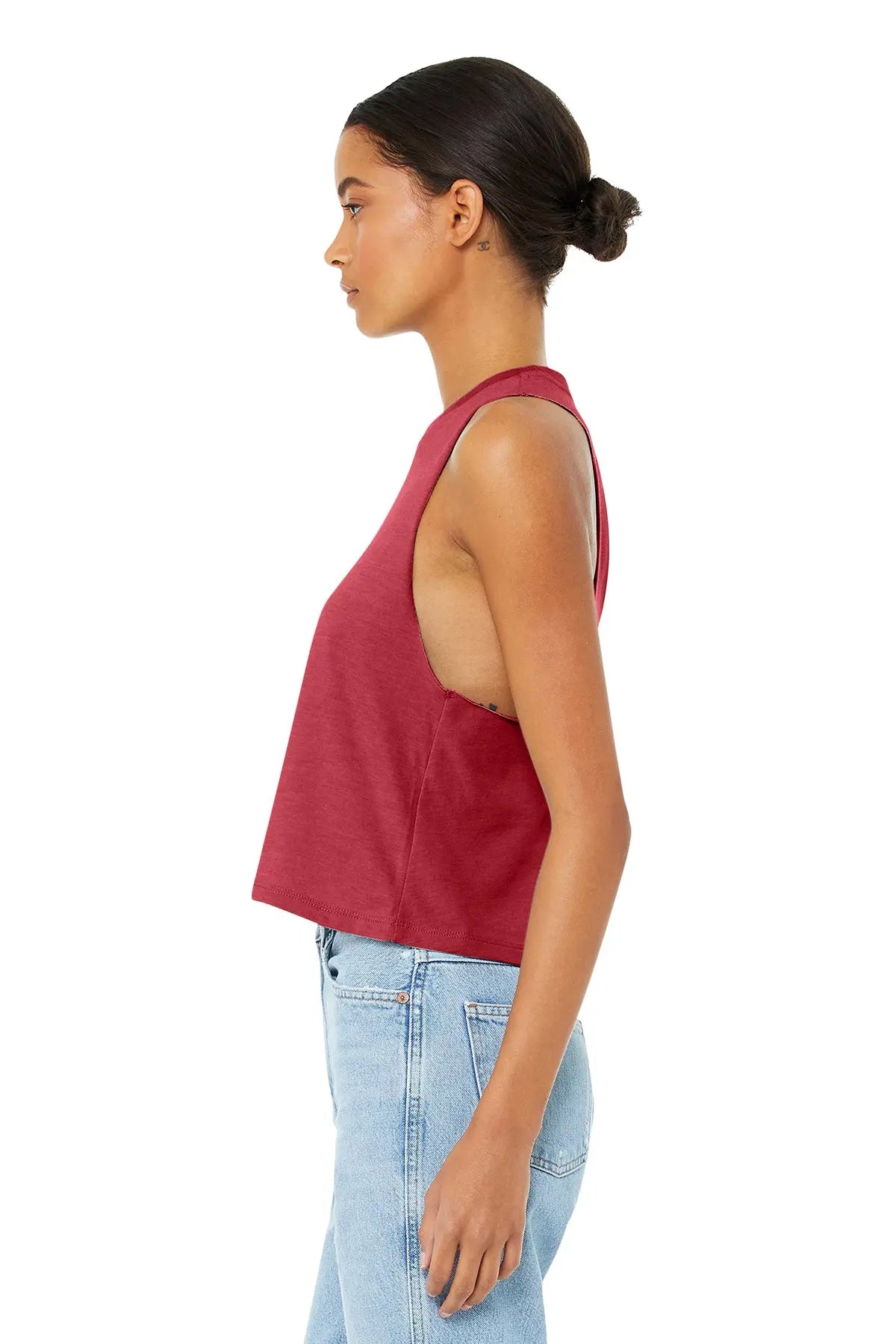 BELLA+CANVAS® Women’s Racerback Cropped Tank #BC6682 Game Over Merch