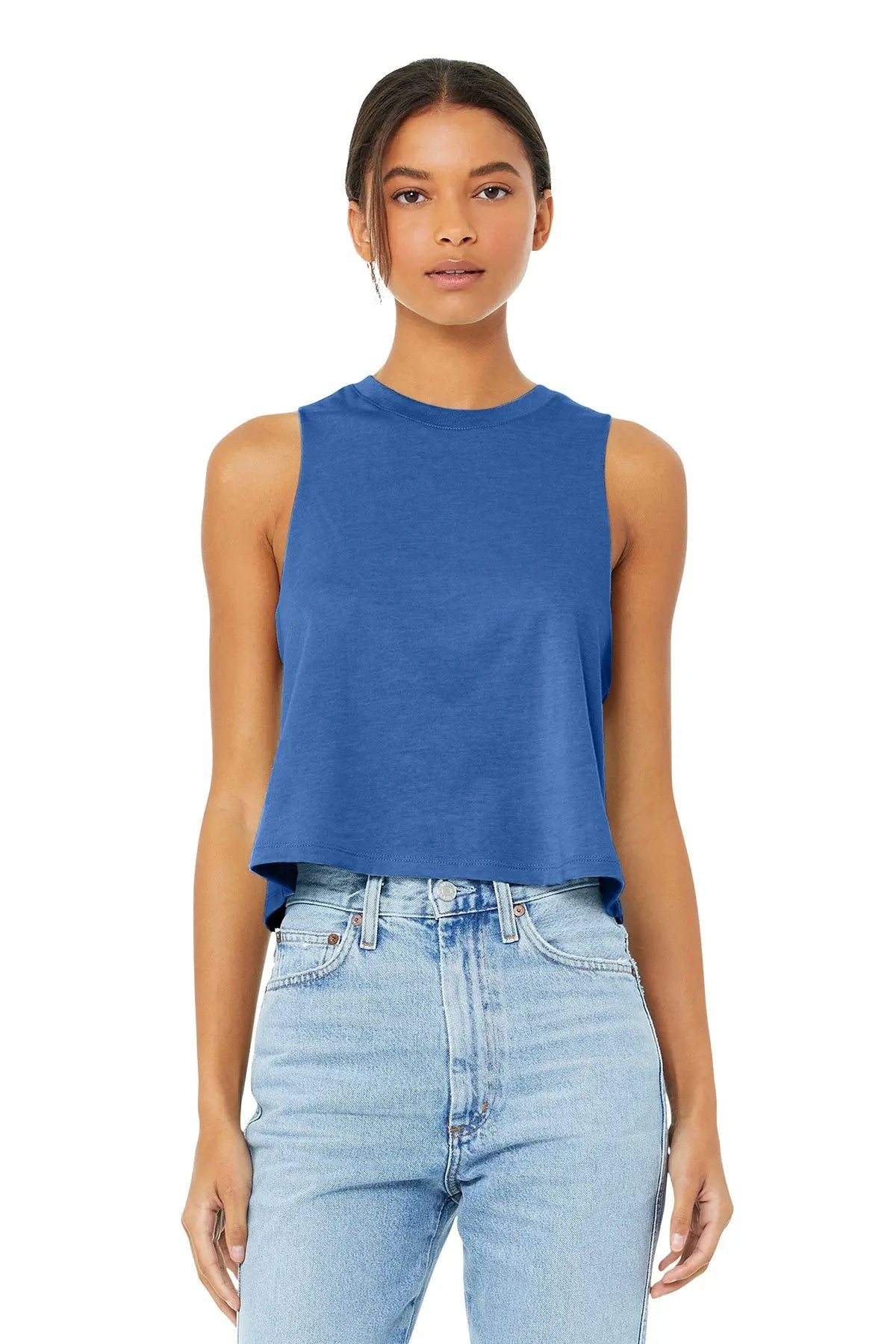 BELLA+CANVAS® Women’s Racerback Cropped Tank #BC6682 Game Over Merch
