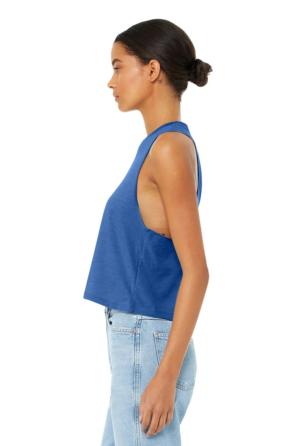 BELLA+CANVAS® Women’s Racerback Cropped Tank #BC6682 Game Over Merch