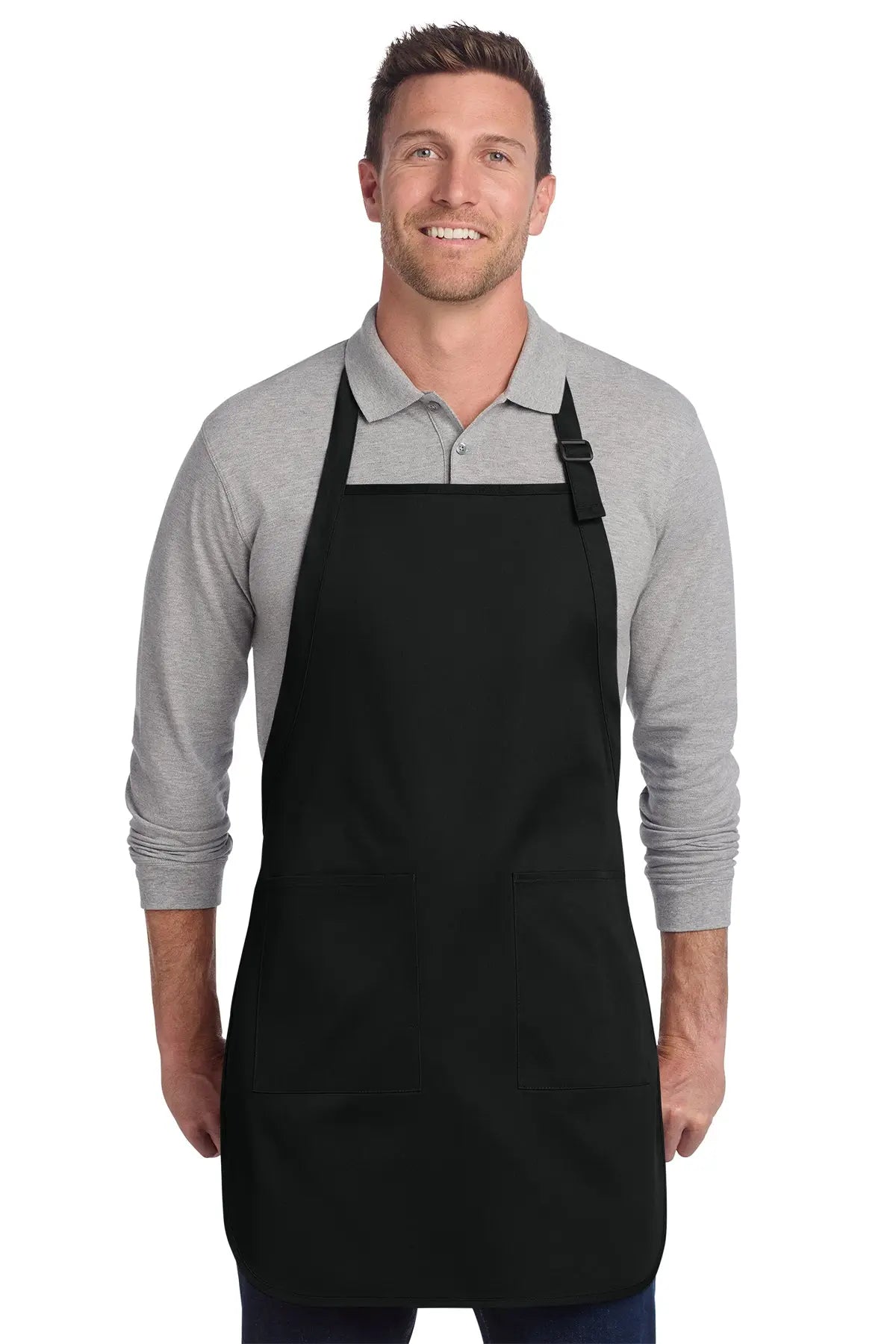 Port Authority® Full-Length Two-Pocket Bib Apron #A600