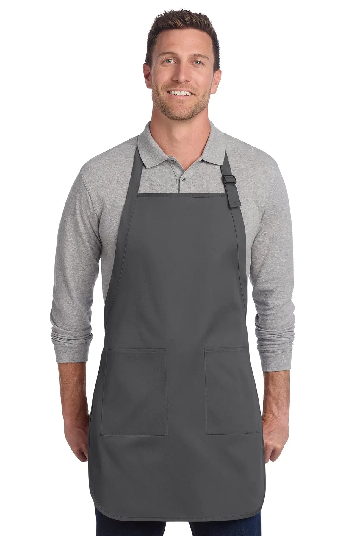 Port Authority® Full-Length Two-Pocket Bib Apron #A600