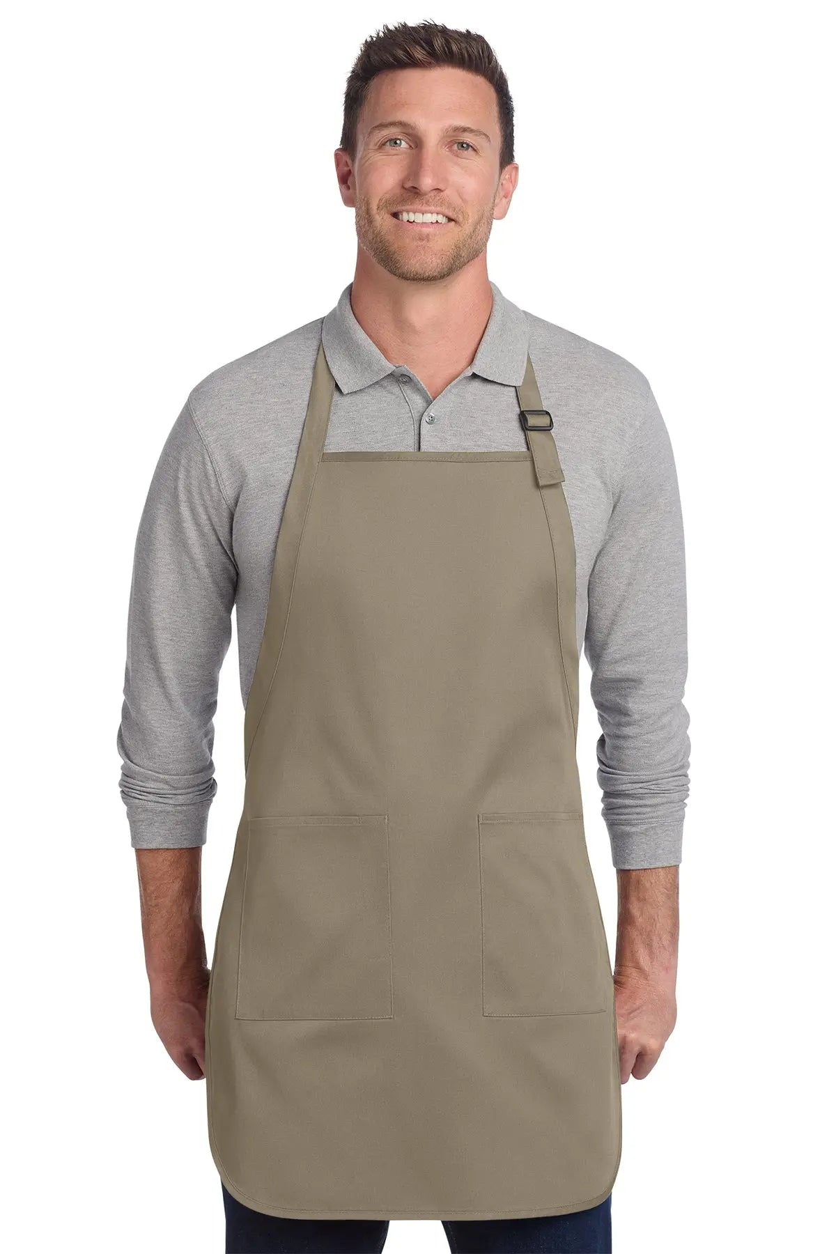 Port Authority® Full-Length Two-Pocket Bib Apron #A600