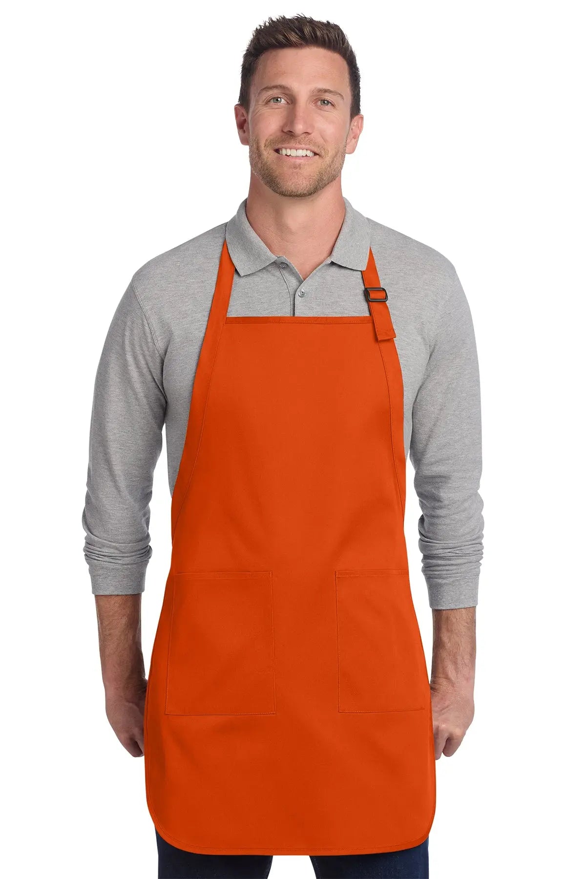 Port Authority® Full-Length Two-Pocket Bib Apron #A600