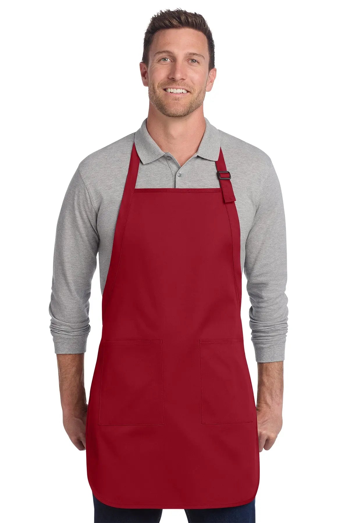 Port Authority® Full-Length Two-Pocket Bib Apron #A600