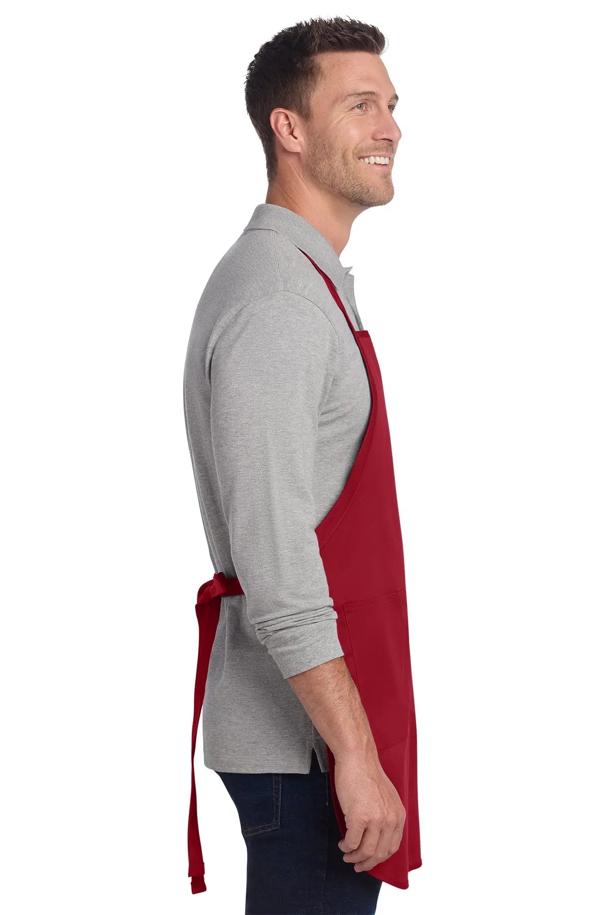 Port Authority® Full-Length Two-Pocket Bib Apron #A600