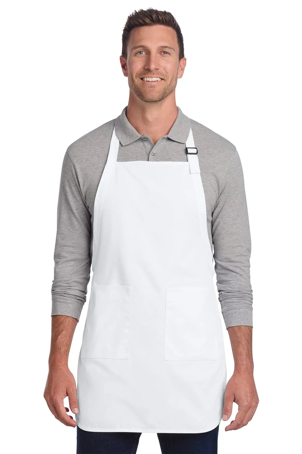 Port Authority® Full-Length Two-Pocket Bib Apron #A600