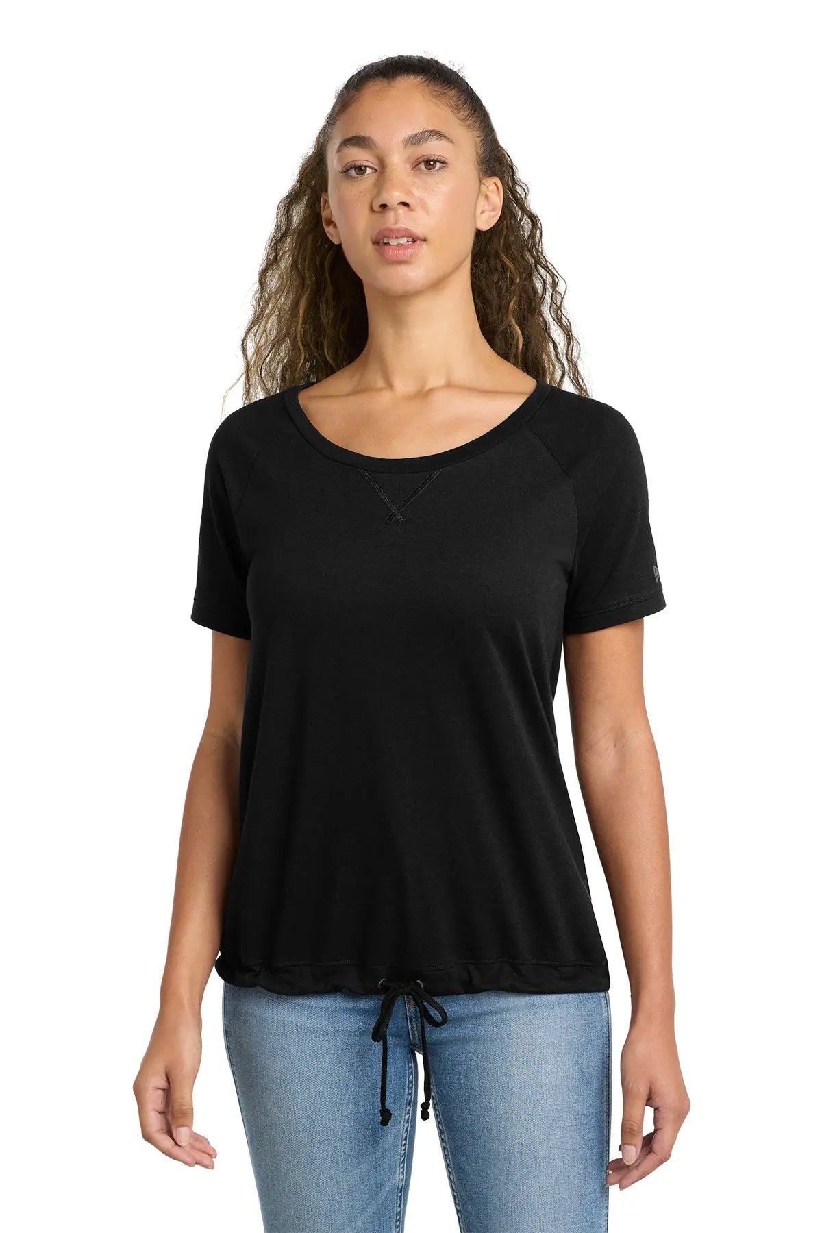 New Era® Women's Tri-Blend Performance Cinch Tee Brand Logo #LNEA133