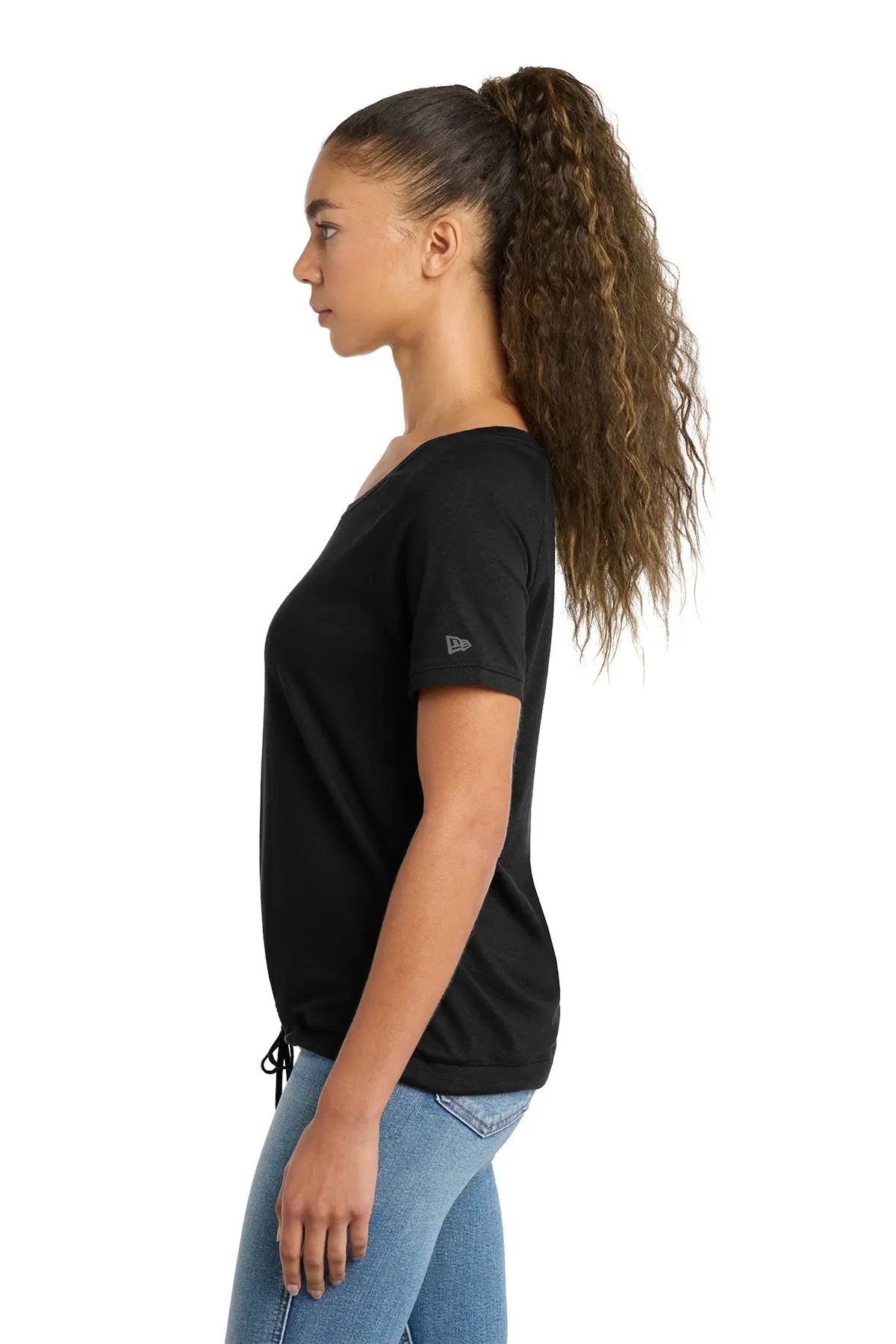 New Era® Women's Tri-Blend Performance Cinch Tee Brand Logo #LNEA133