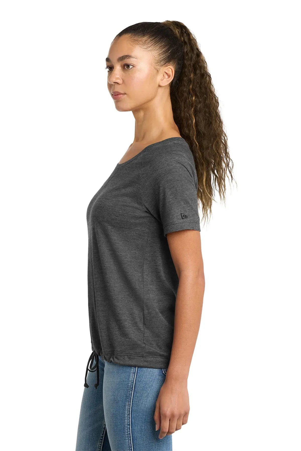 New Era® Women's Tri-Blend Performance Cinch Tee Brand Logo #LNEA133