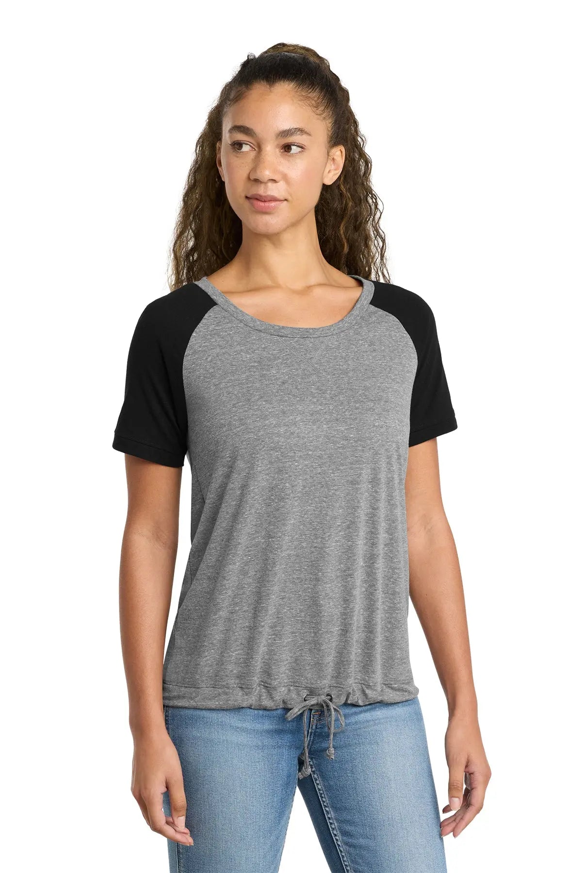 New Era® Women's Tri-Blend Performance Cinch Tee Brand Logo #LNEA133