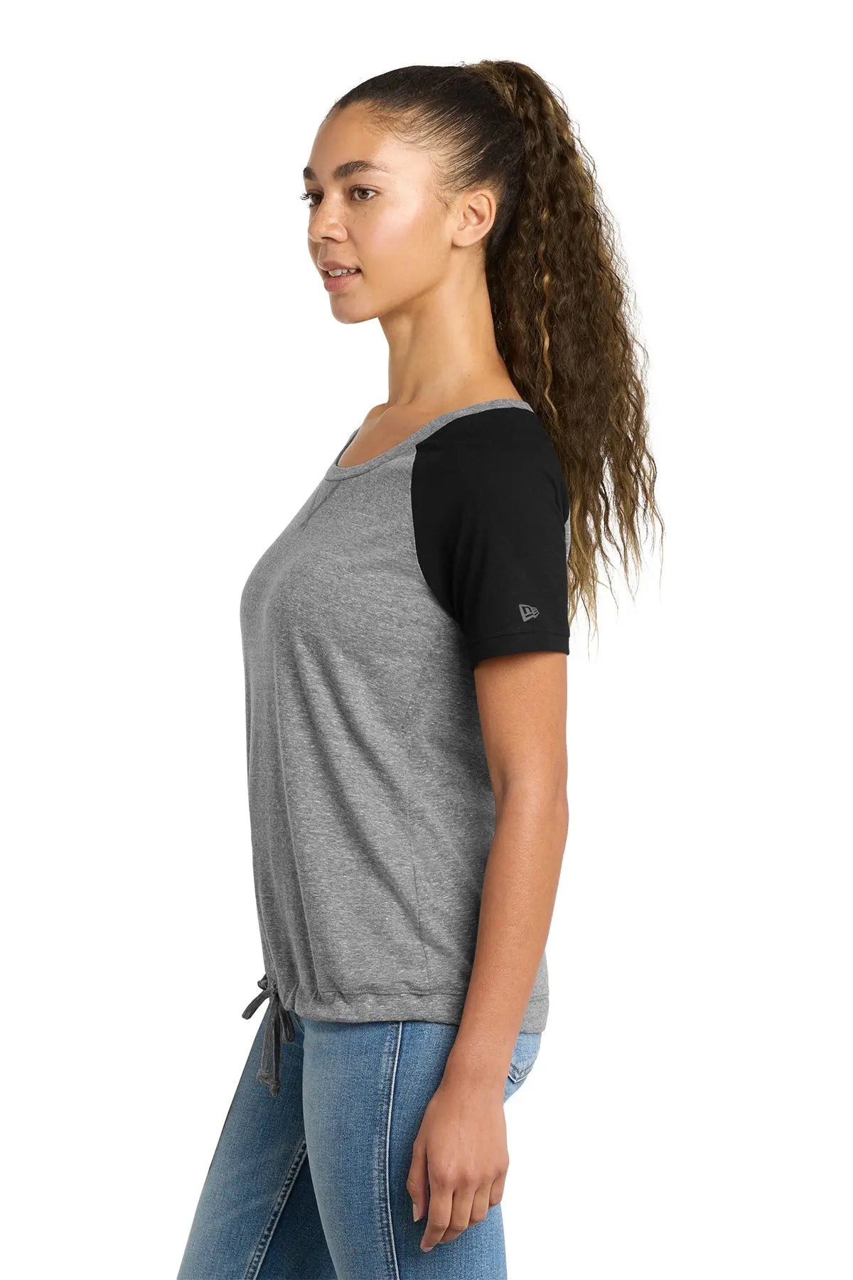 New Era® Women's Tri-Blend Performance Cinch Tee Brand Logo #LNEA133