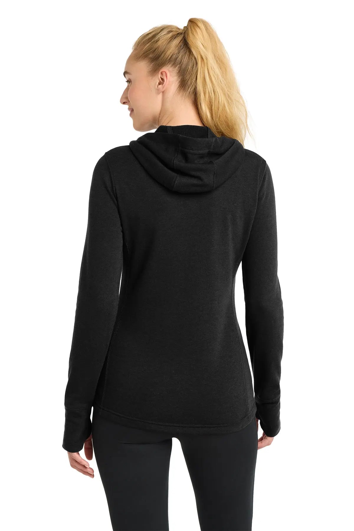 Sport-Tek® Women's PosiCharge® Tri-Blend Wicking Fleece Hooded Pullover #LST296