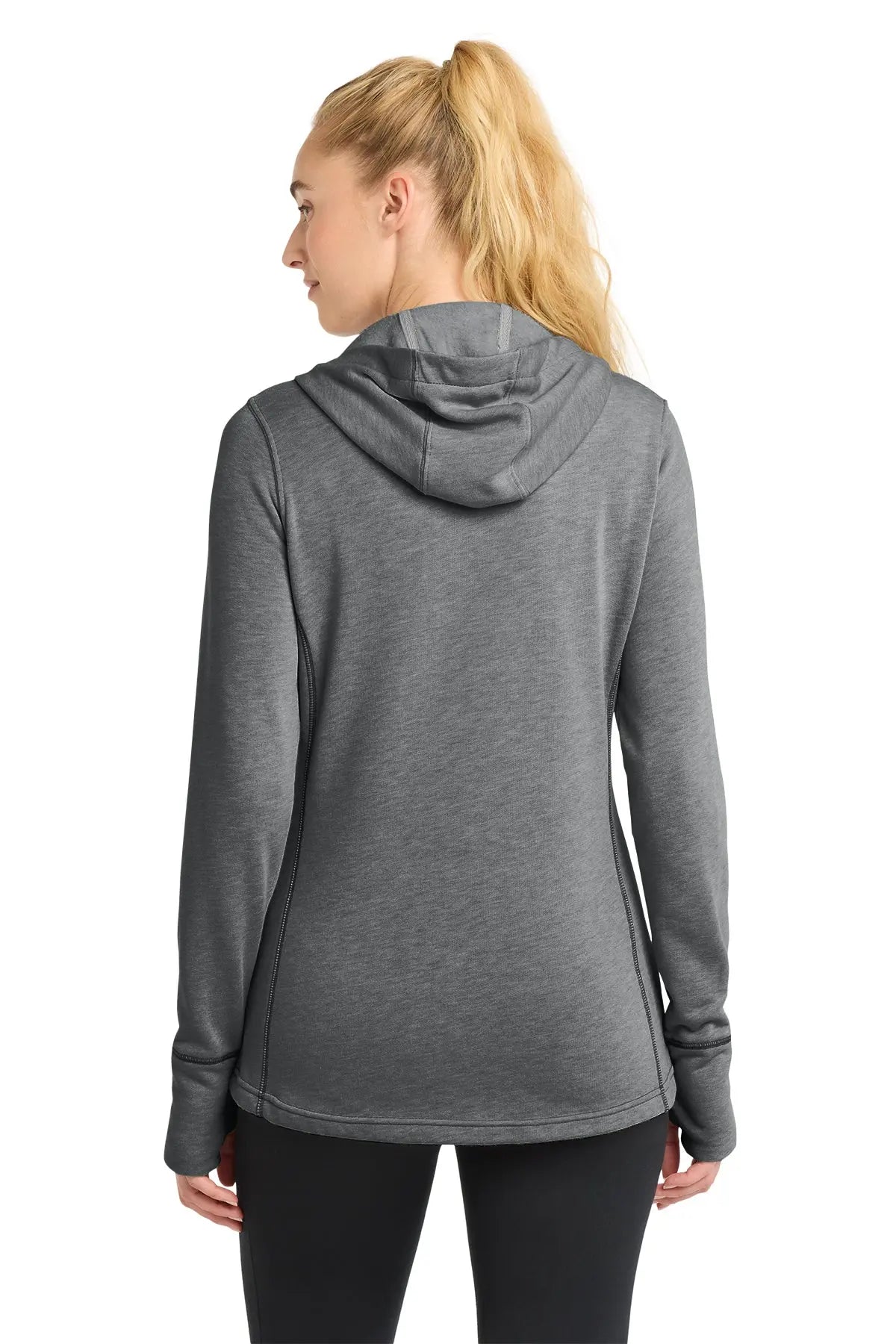 Sport-Tek® Women's PosiCharge® Tri-Blend Wicking Fleece Hooded Pullover #LST296