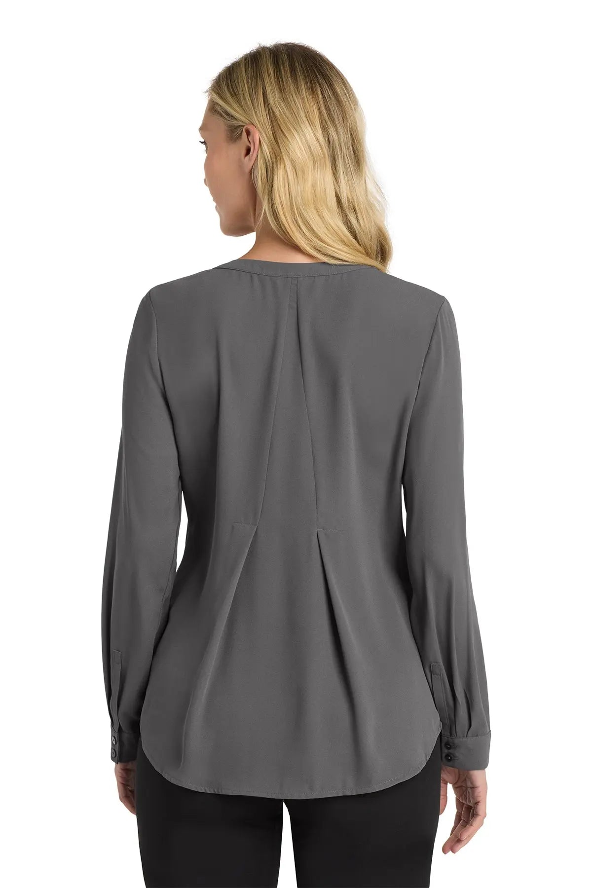Port Authority® Women's Long Sleeve Button-Front Blouse #LW700
