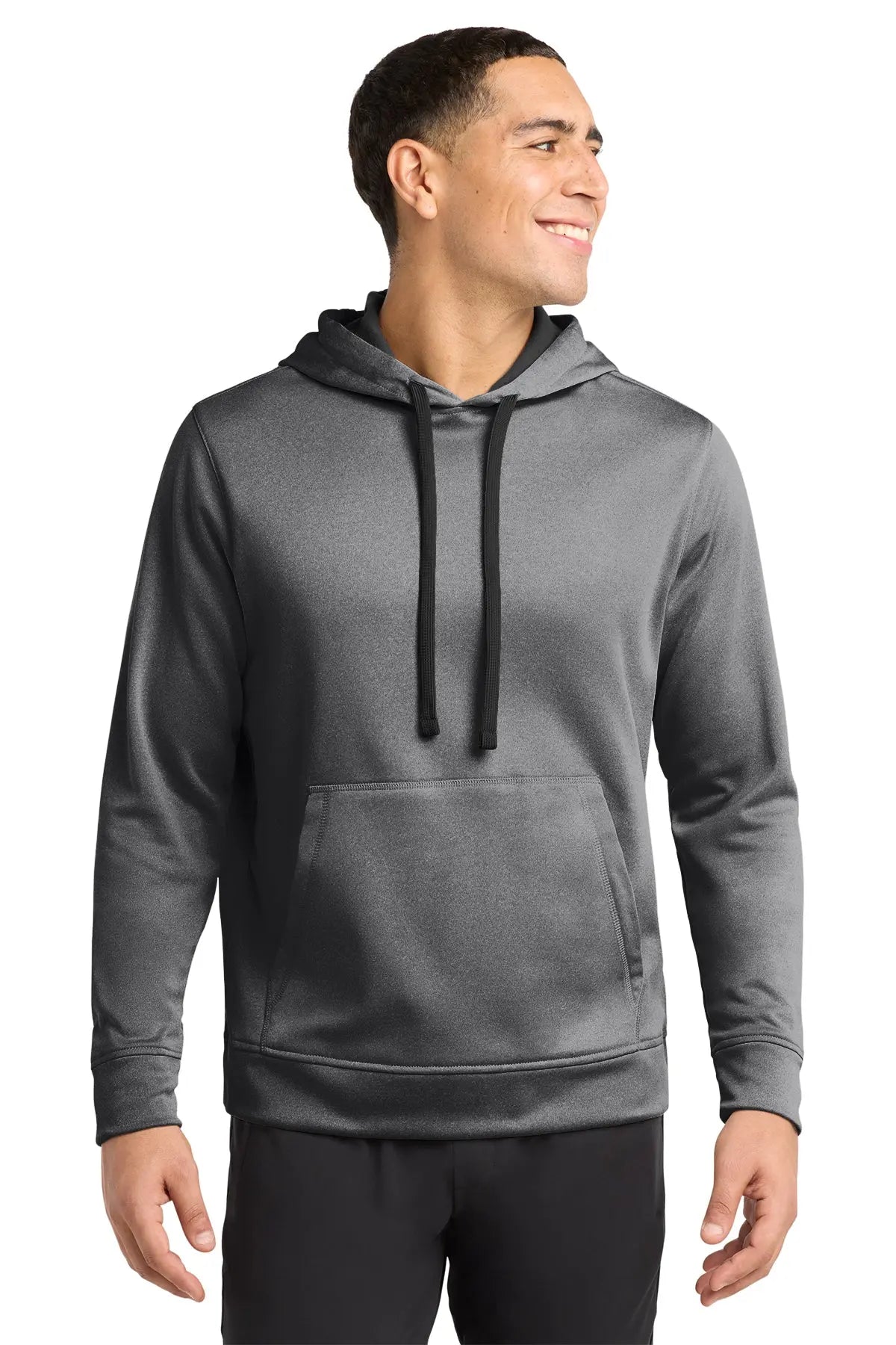 Sport-Tek® PosiCharge® Sport-Wick® Heather Fleece Hooded Pullover #ST264