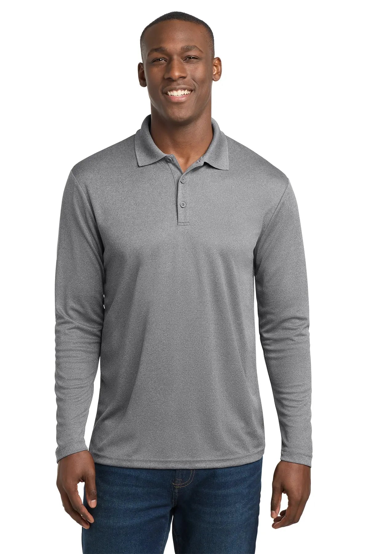Sport-Tek ® PosiCharge ® RacerMesh ® Long Sleeve Polo #ST640LSGame Over Merch