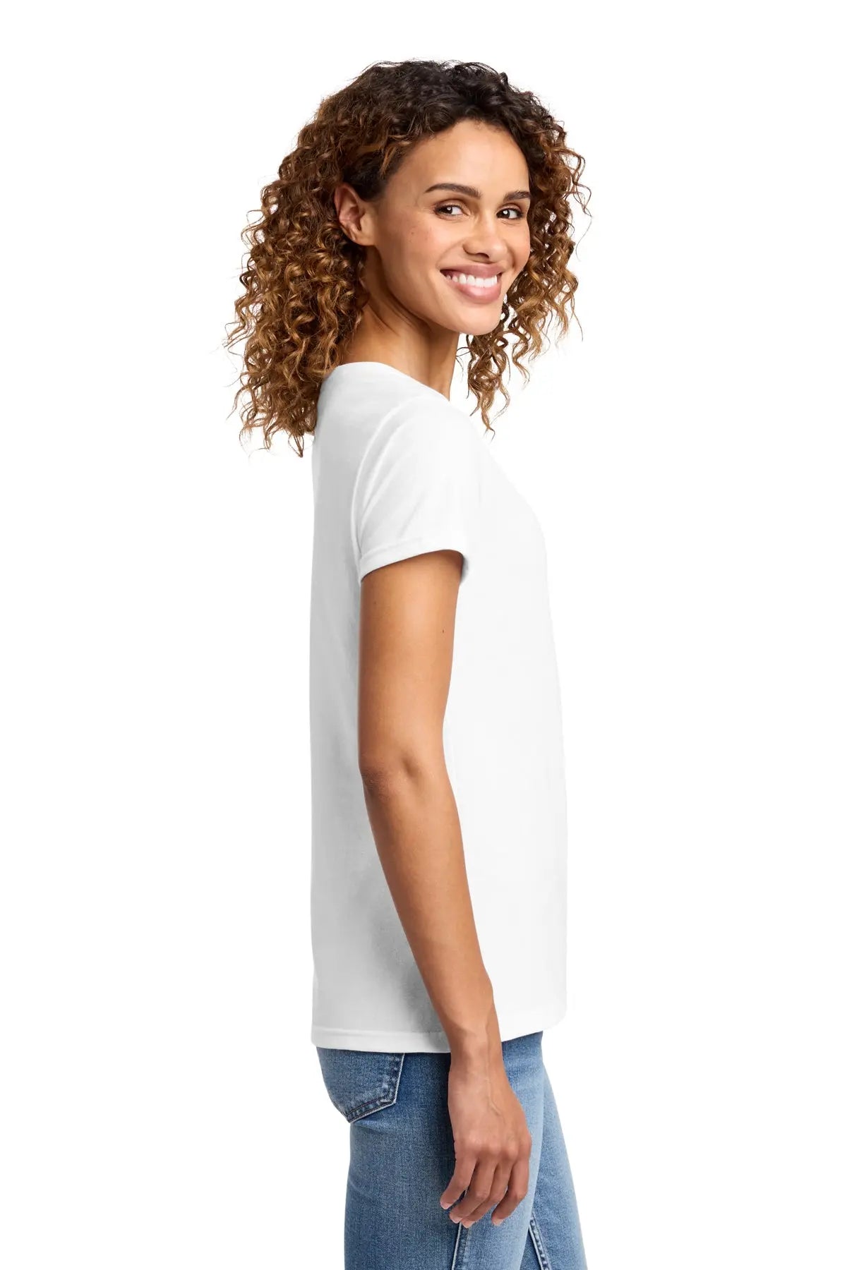 Port & Co™ Women's Fan Favorite™ Blend V-Neck Tee #LPC455V