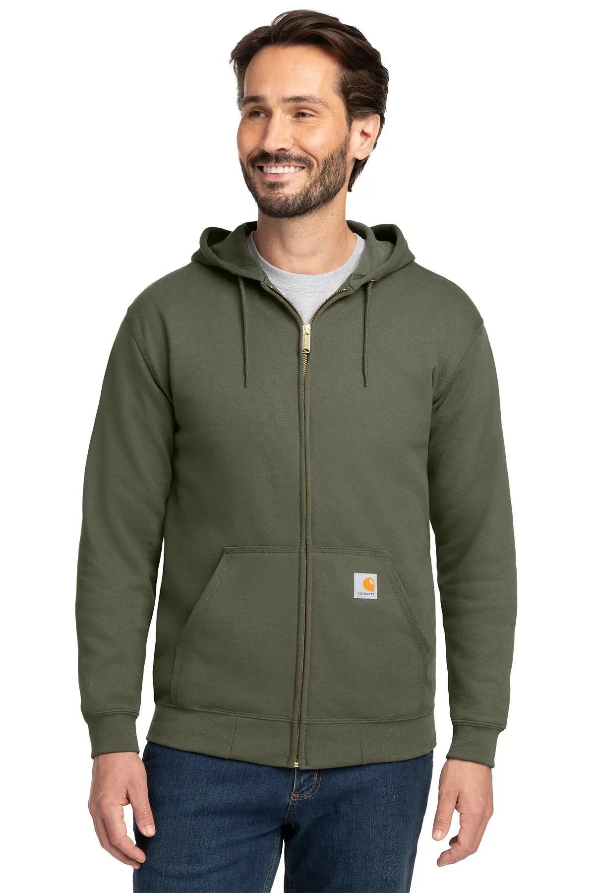 Carhartt® Midweight Hooded Zip-Front Sweatshirt #CTK122