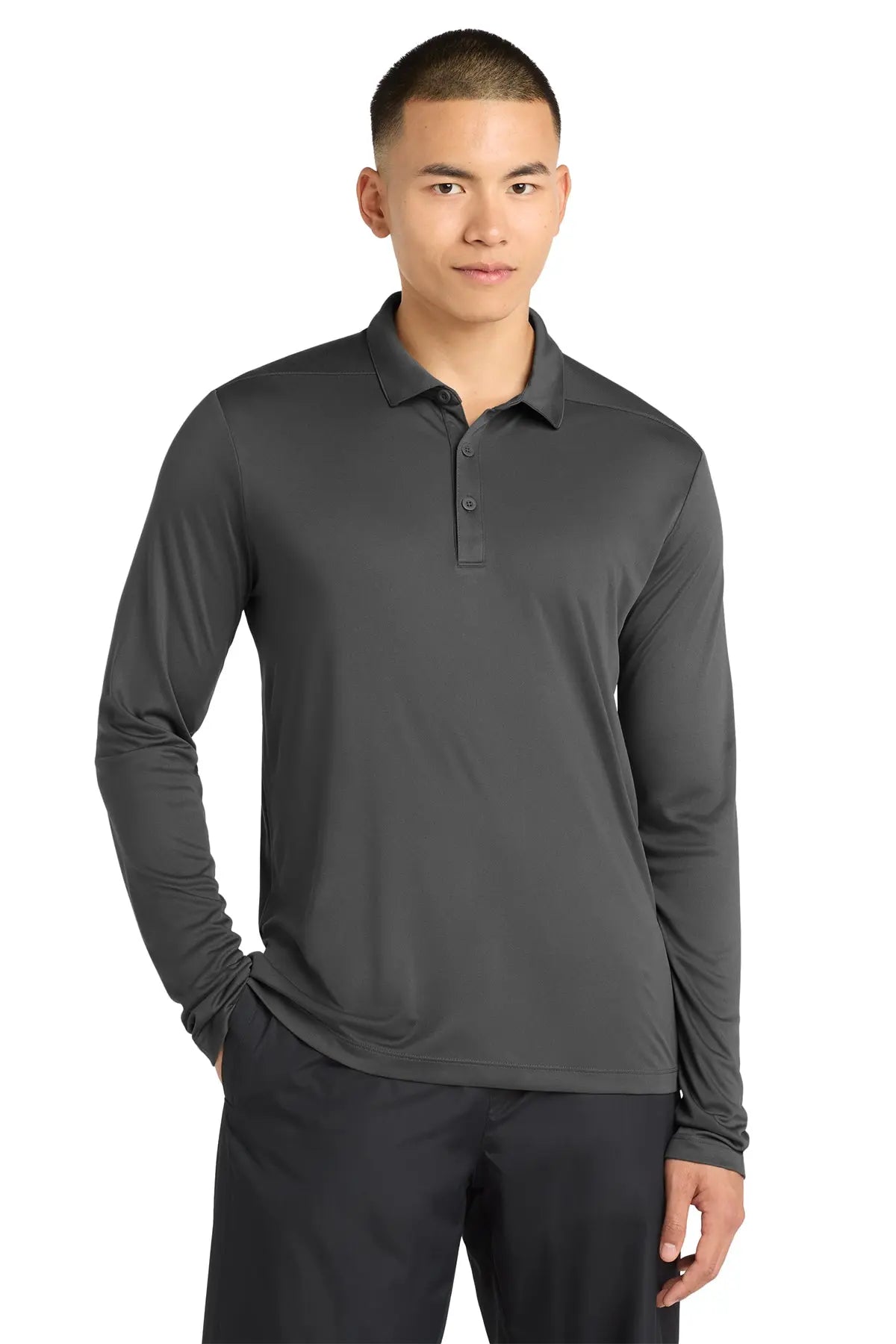 Sport-Tek ® Posi-UV® Pro Long Sleeve Polo #ST520LSGame Over Merch