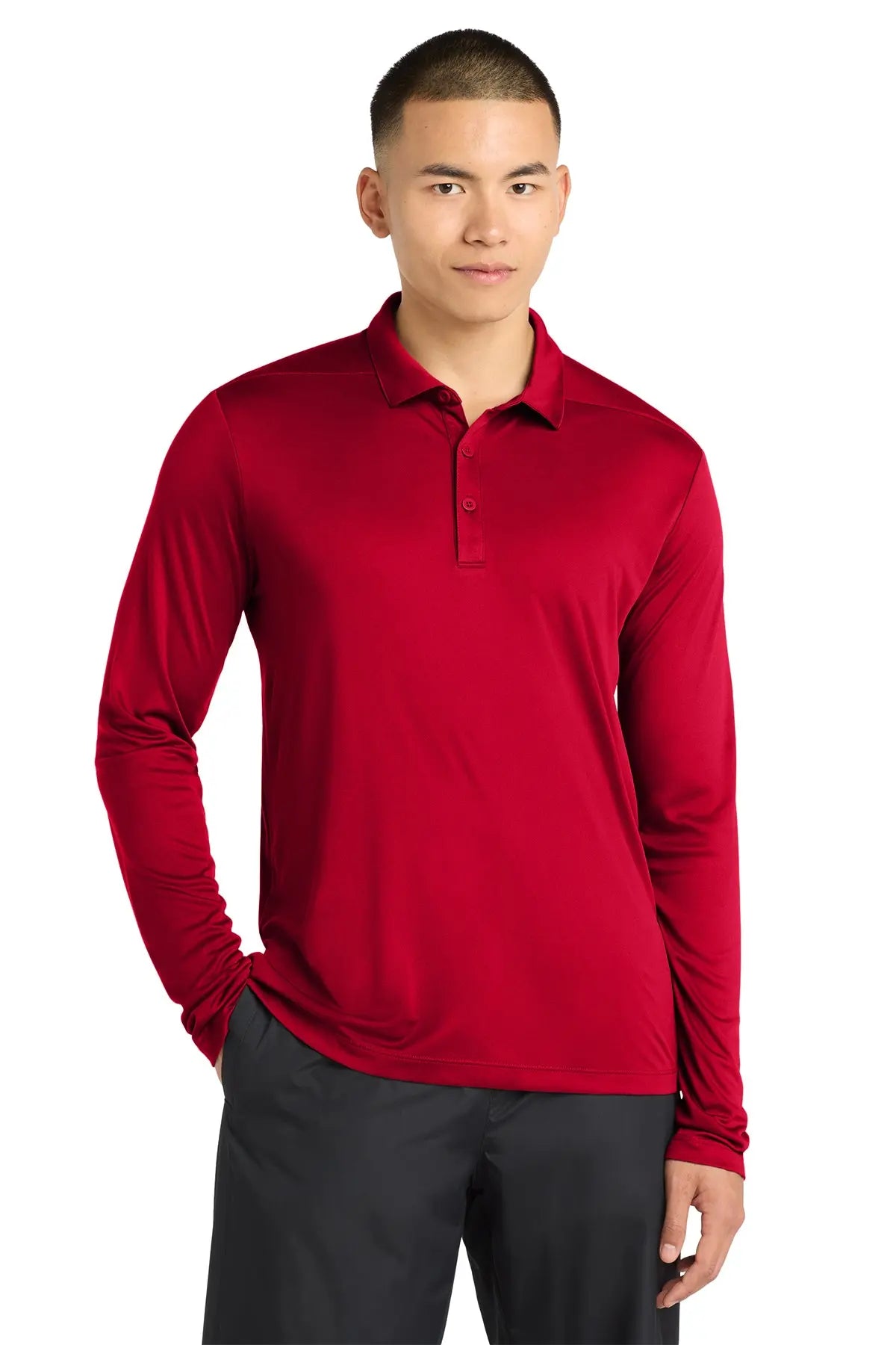 Sport-Tek ® Posi-UV® Pro Long Sleeve Polo #ST520LSGame Over Merch