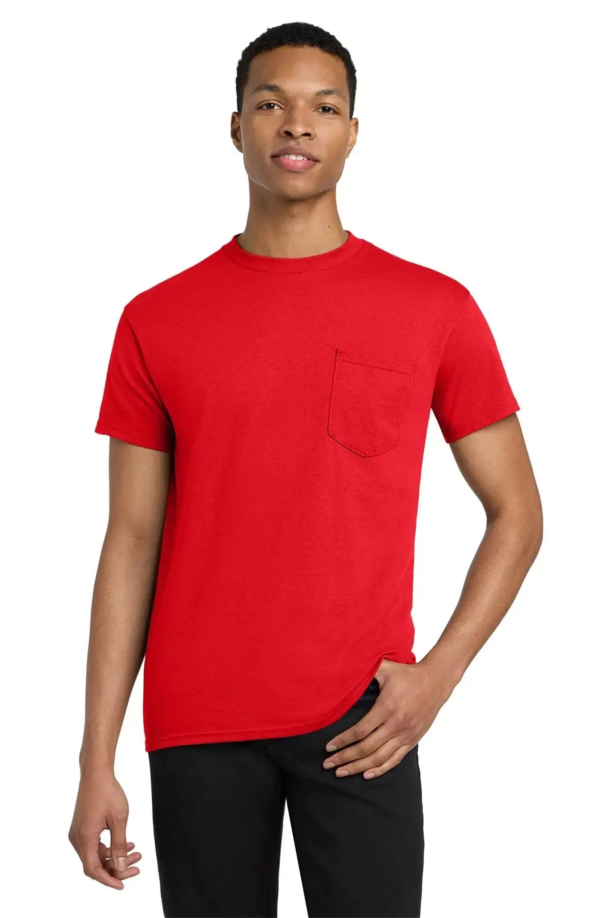 Gildan® Heavy Cotton™ 100% Cotton Pocket T-Shirt #5300 Game Over Merch