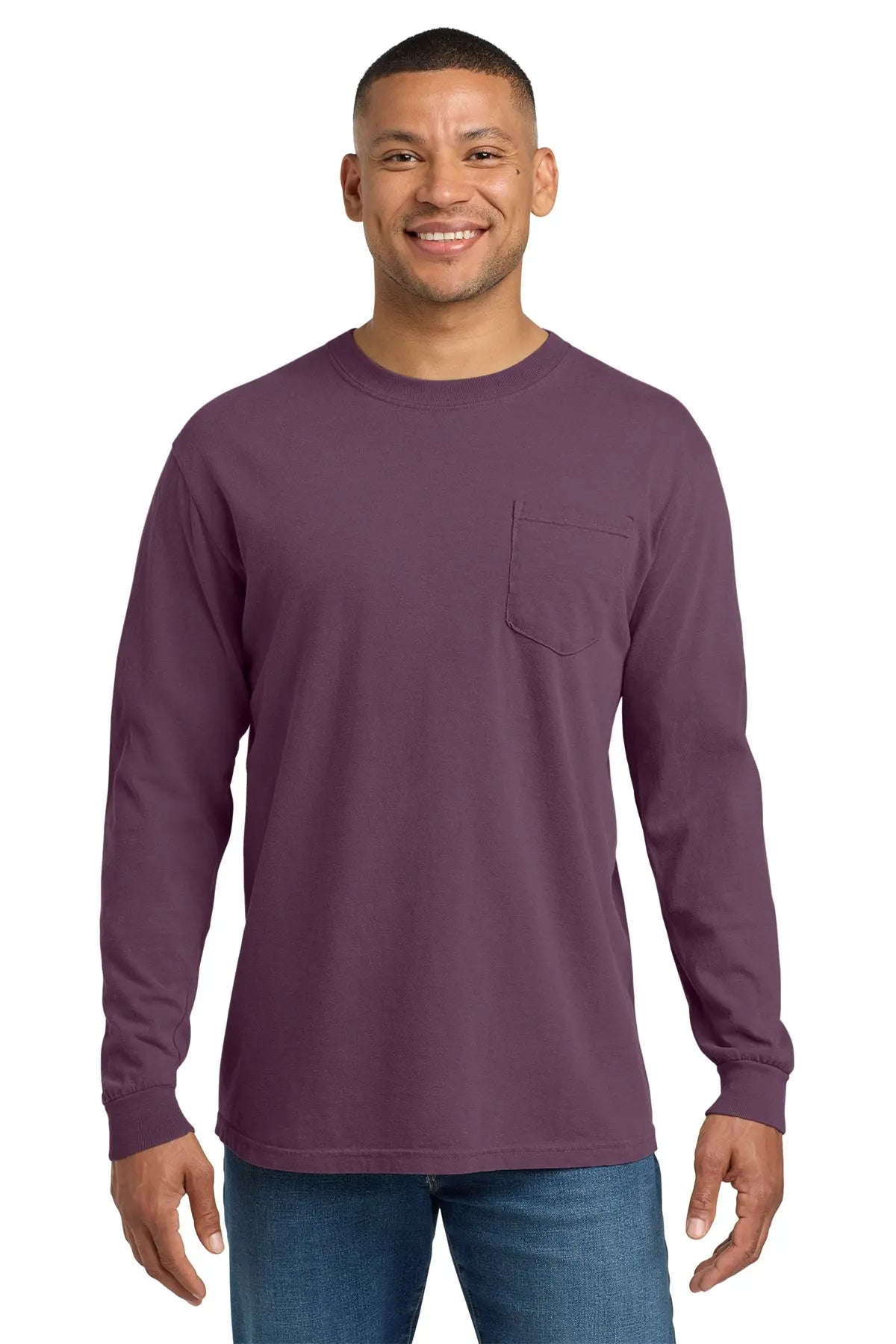 Comfort Colors® Heavyweight Ring Spun Long Sleeve Pocket Tee #4410