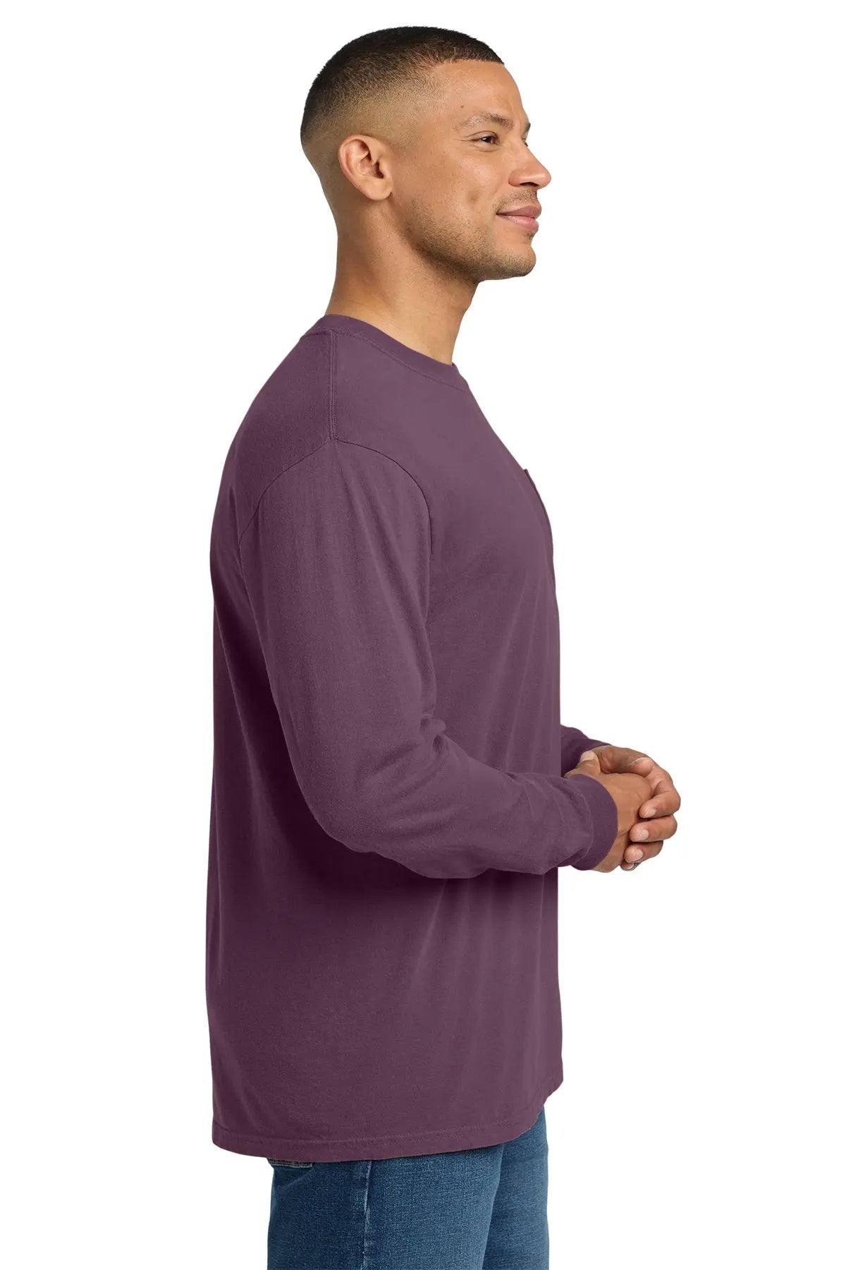 Comfort Colors® Heavyweight Ring Spun Long Sleeve Pocket Tee #4410