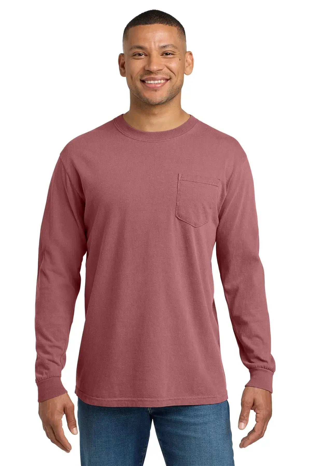 Comfort Colors® Heavyweight Ring Spun Long Sleeve Pocket Tee #4410 Game Over Merch