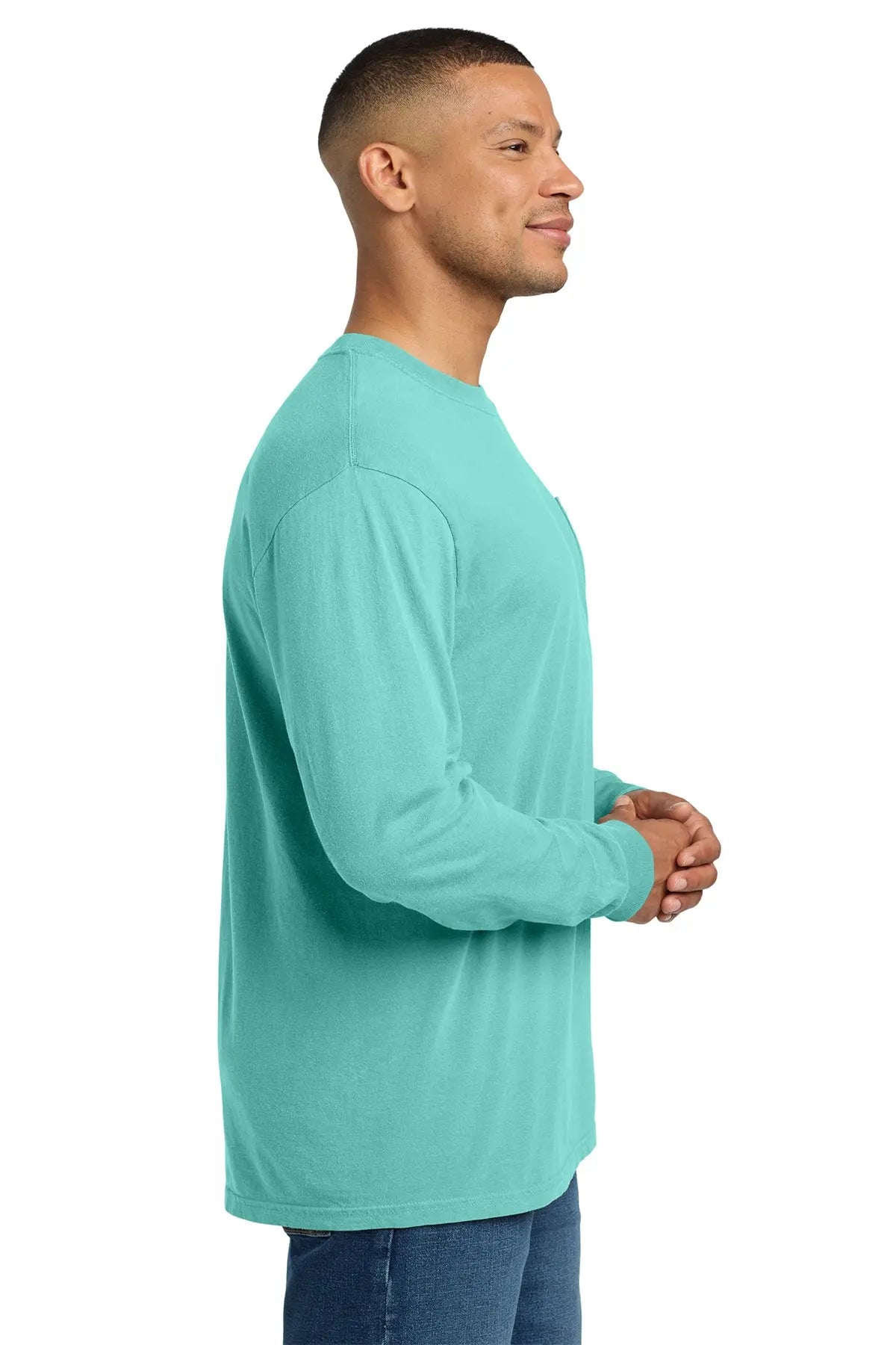 Comfort Colors® Heavyweight Ring Spun Long Sleeve Pocket Tee #4410
