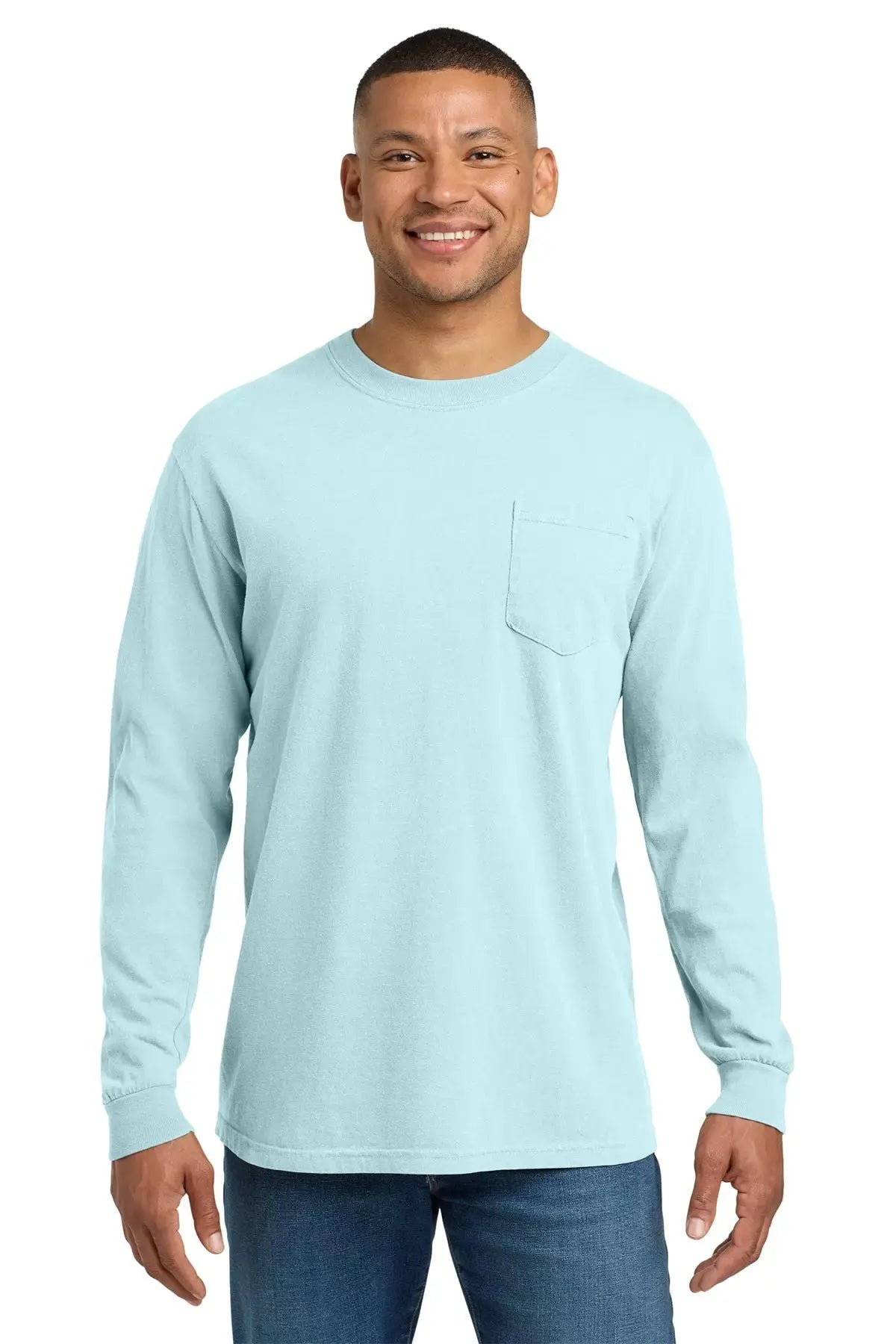 Comfort Colors® Heavyweight Ring Spun Long Sleeve Pocket Tee #4410 Game Over Merch