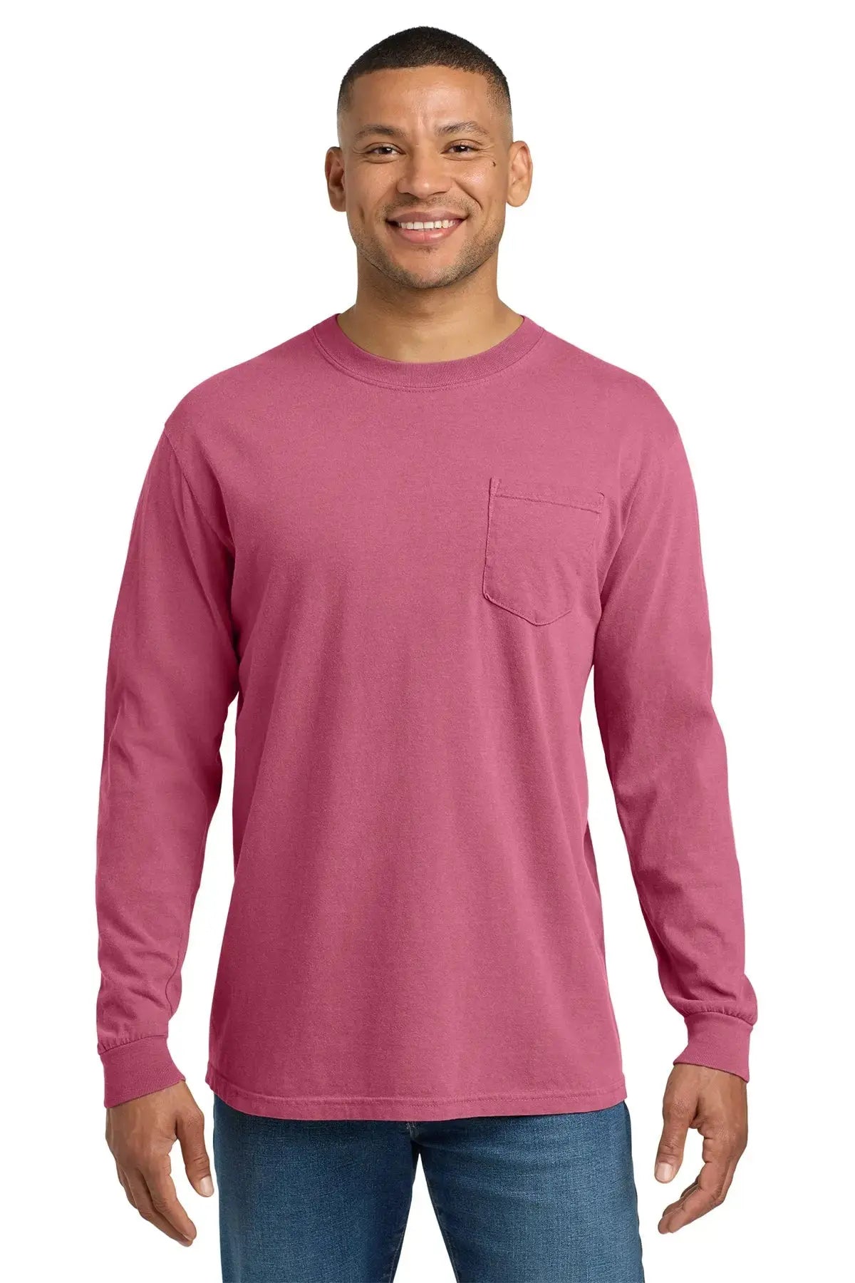 Comfort Colors® Heavyweight Ring Spun Long Sleeve Pocket Tee #4410 Game Over Merch