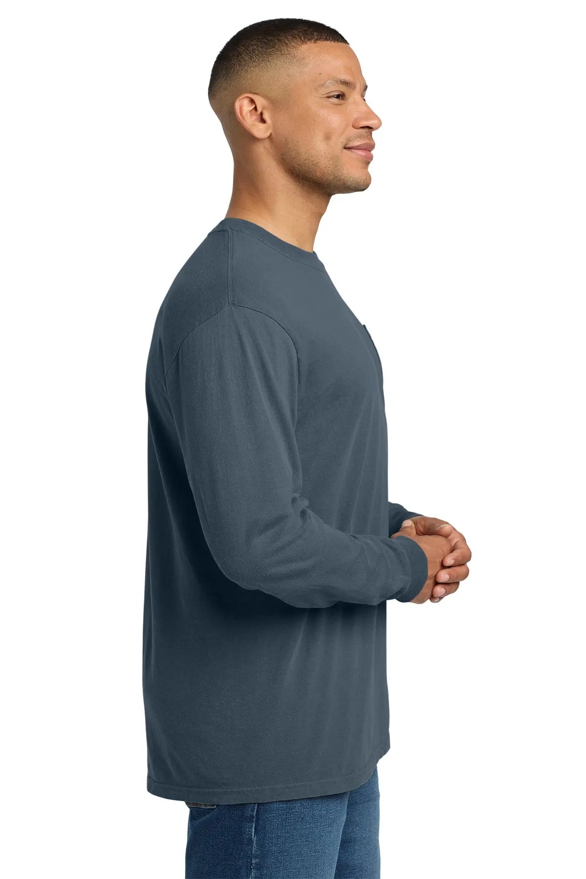 Comfort Colors® Heavyweight Ring Spun Long Sleeve Pocket Tee #4410