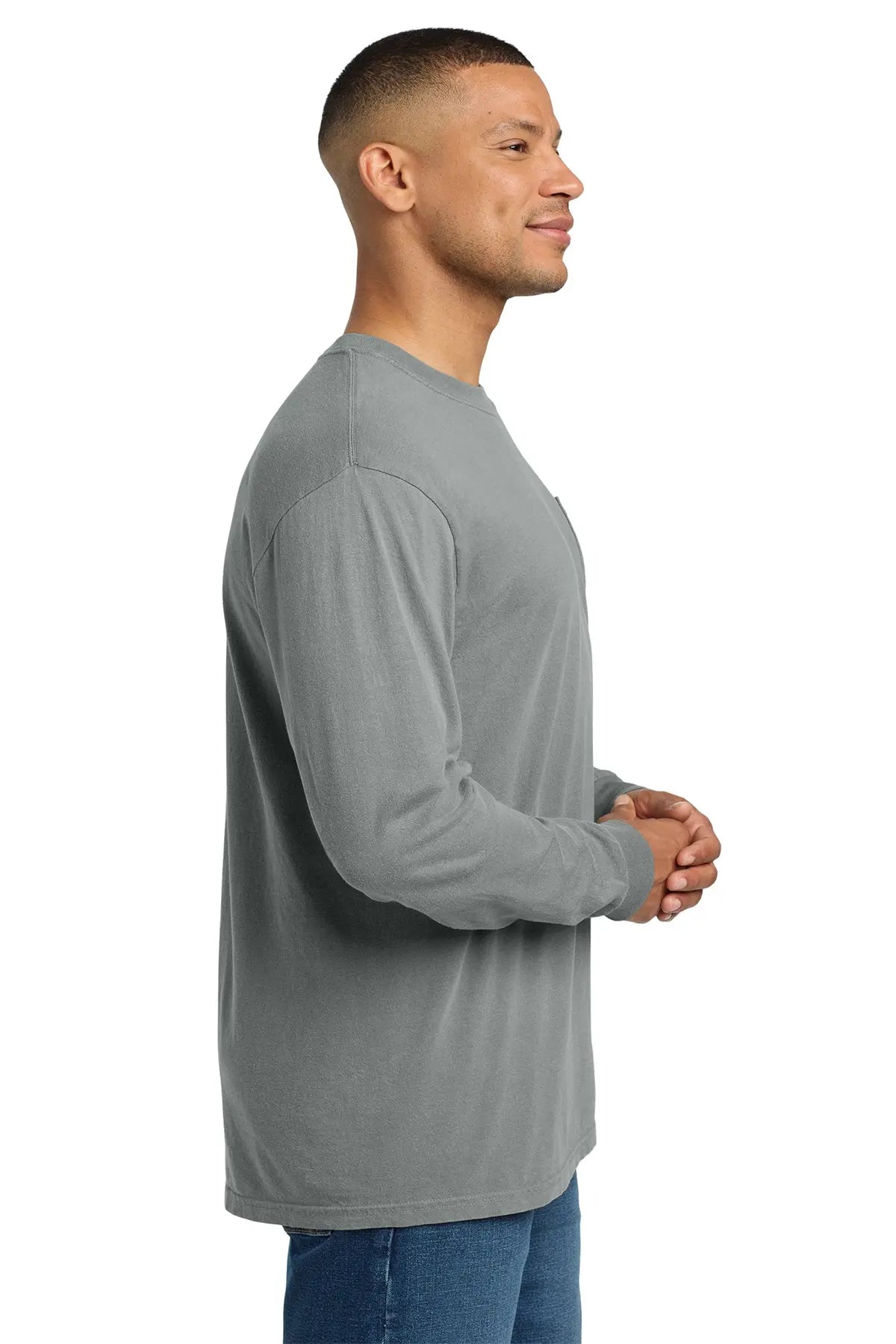 Comfort Colors® Heavyweight Ring Spun Long Sleeve Pocket Tee #4410