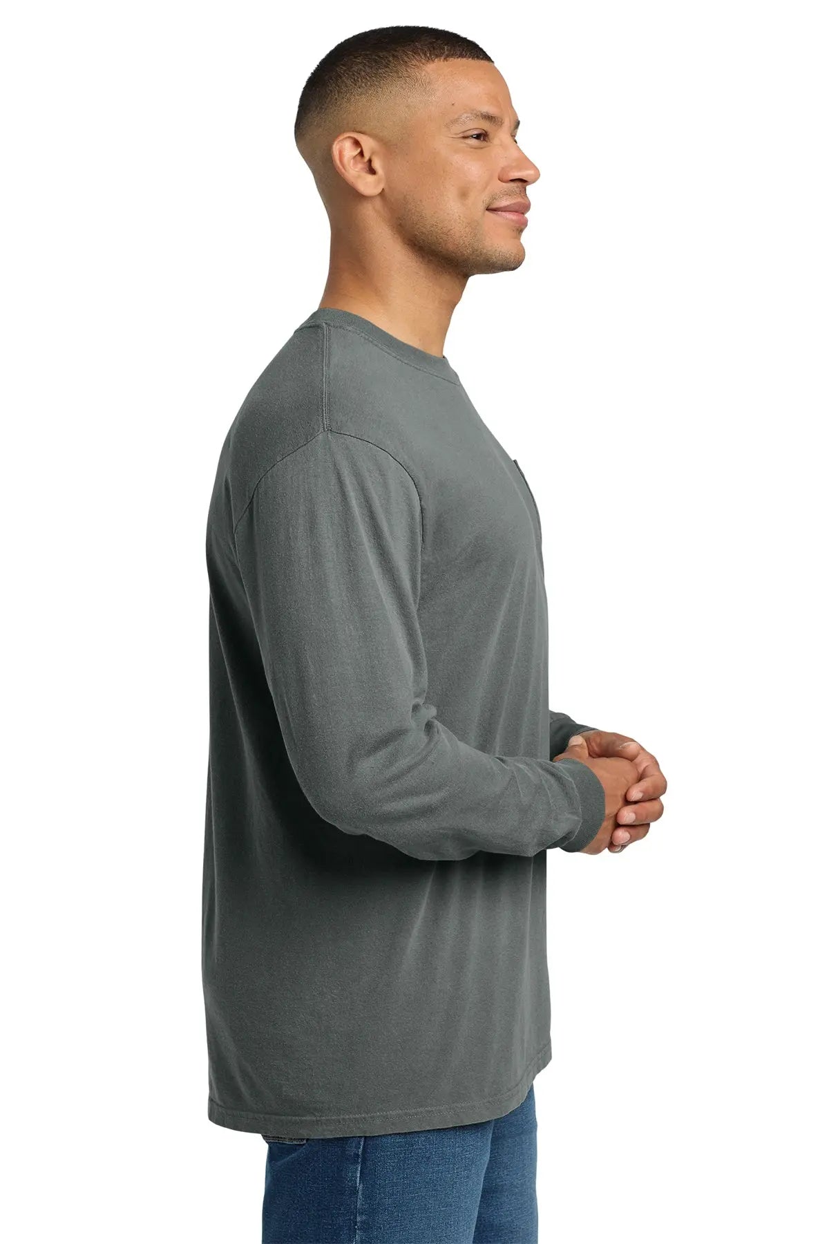 Comfort Colors® Heavyweight Ring Spun Long Sleeve Pocket Tee #4410