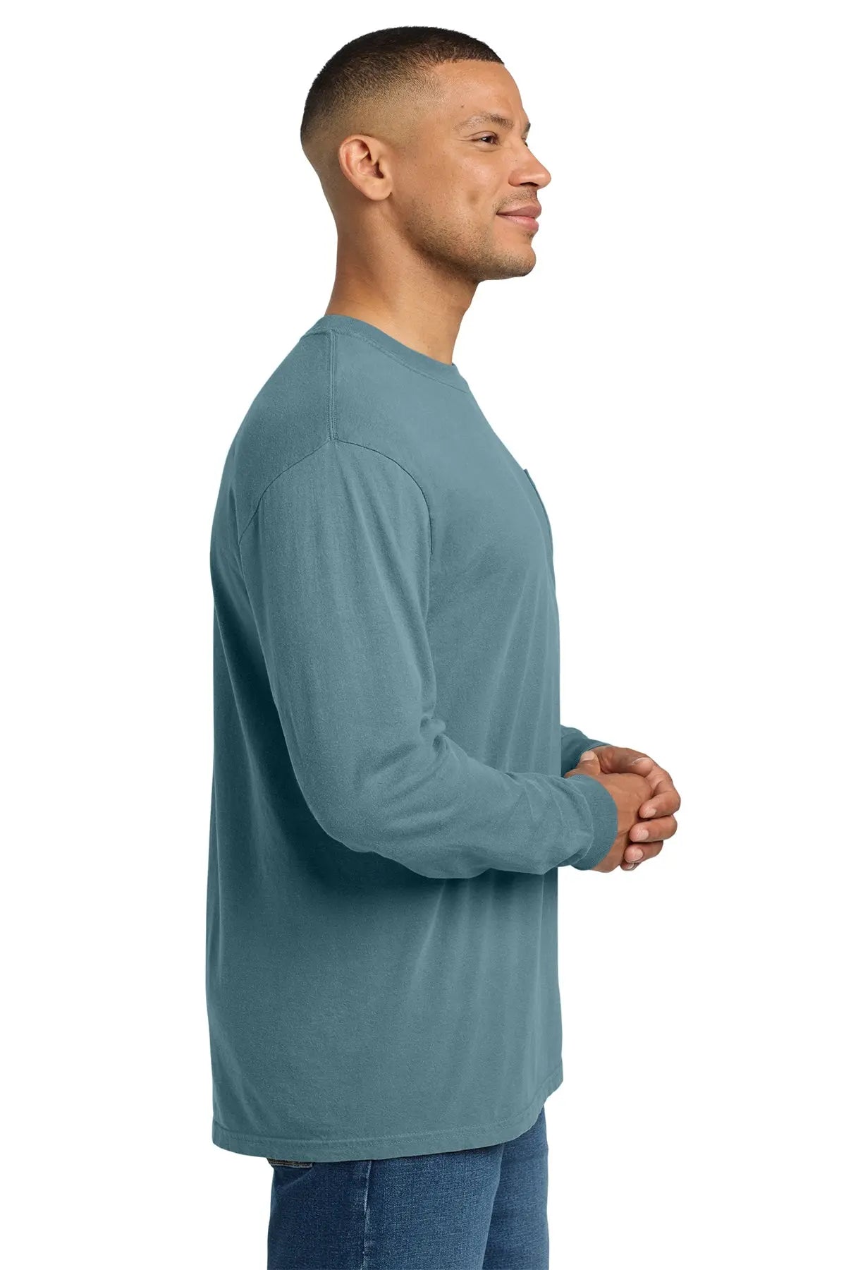 Comfort Colors® Heavyweight Ring Spun Long Sleeve Pocket Tee #4410