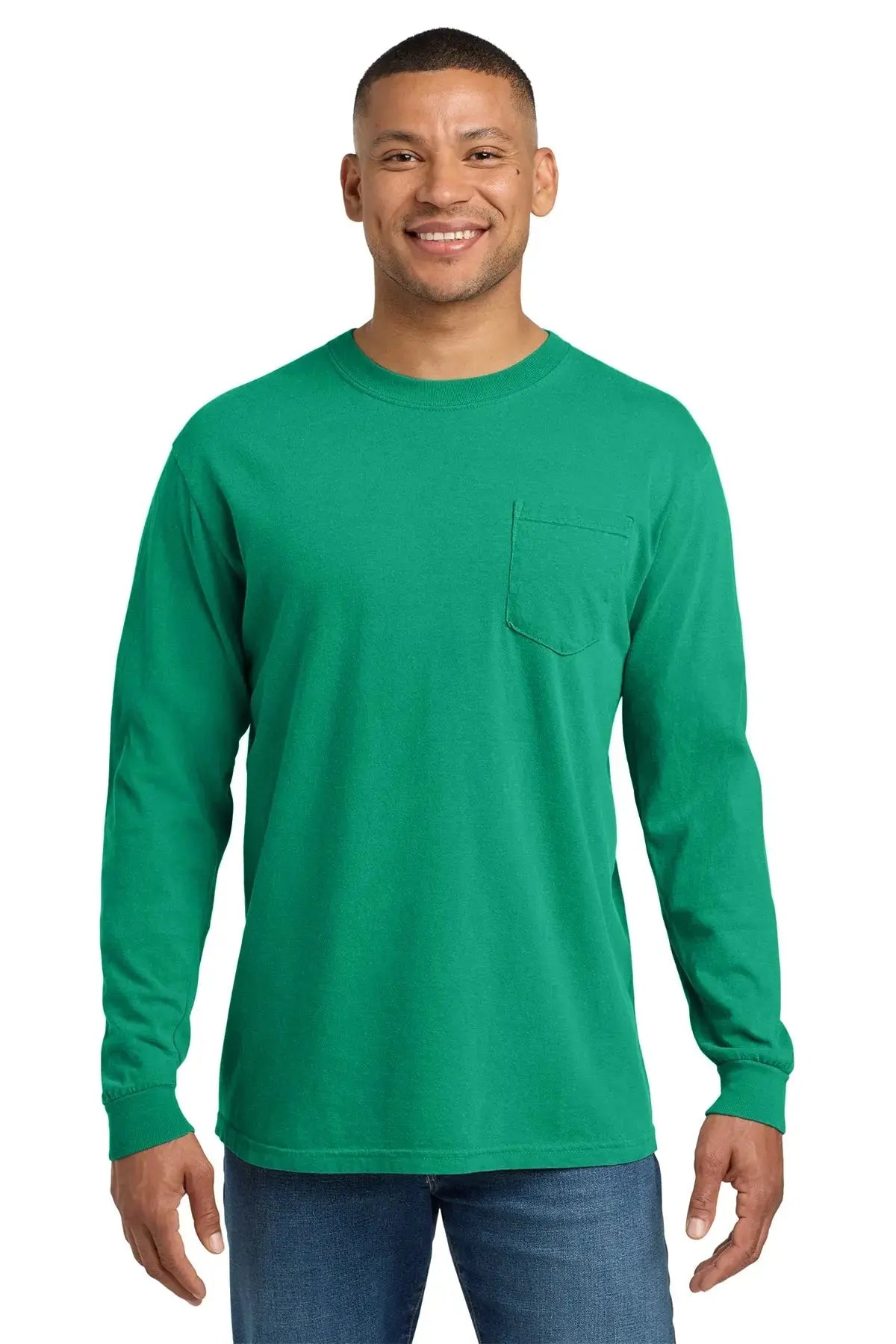 Comfort Colors® Heavyweight Ring Spun Long Sleeve Pocket Tee #4410 Game Over Merch