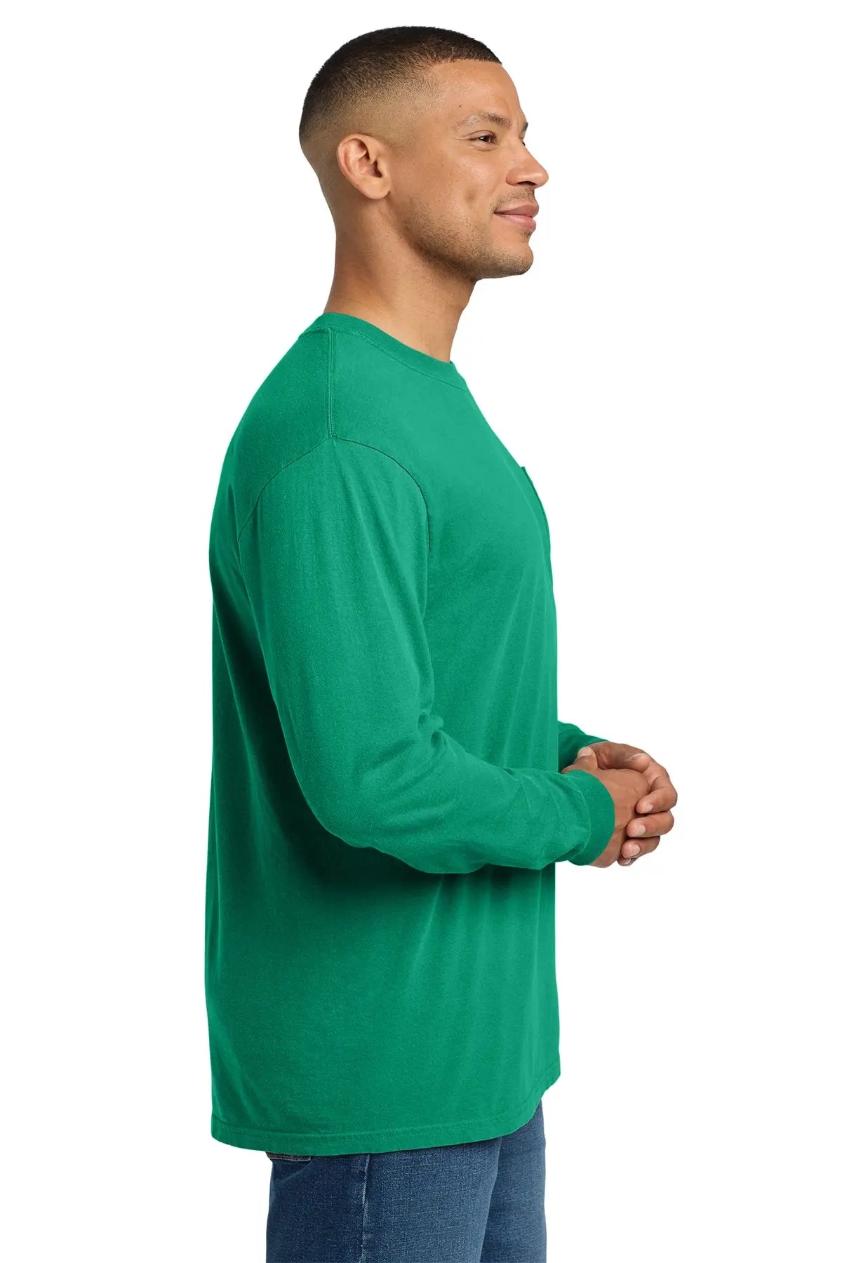 Comfort Colors® Heavyweight Ring Spun Long Sleeve Pocket Tee #4410