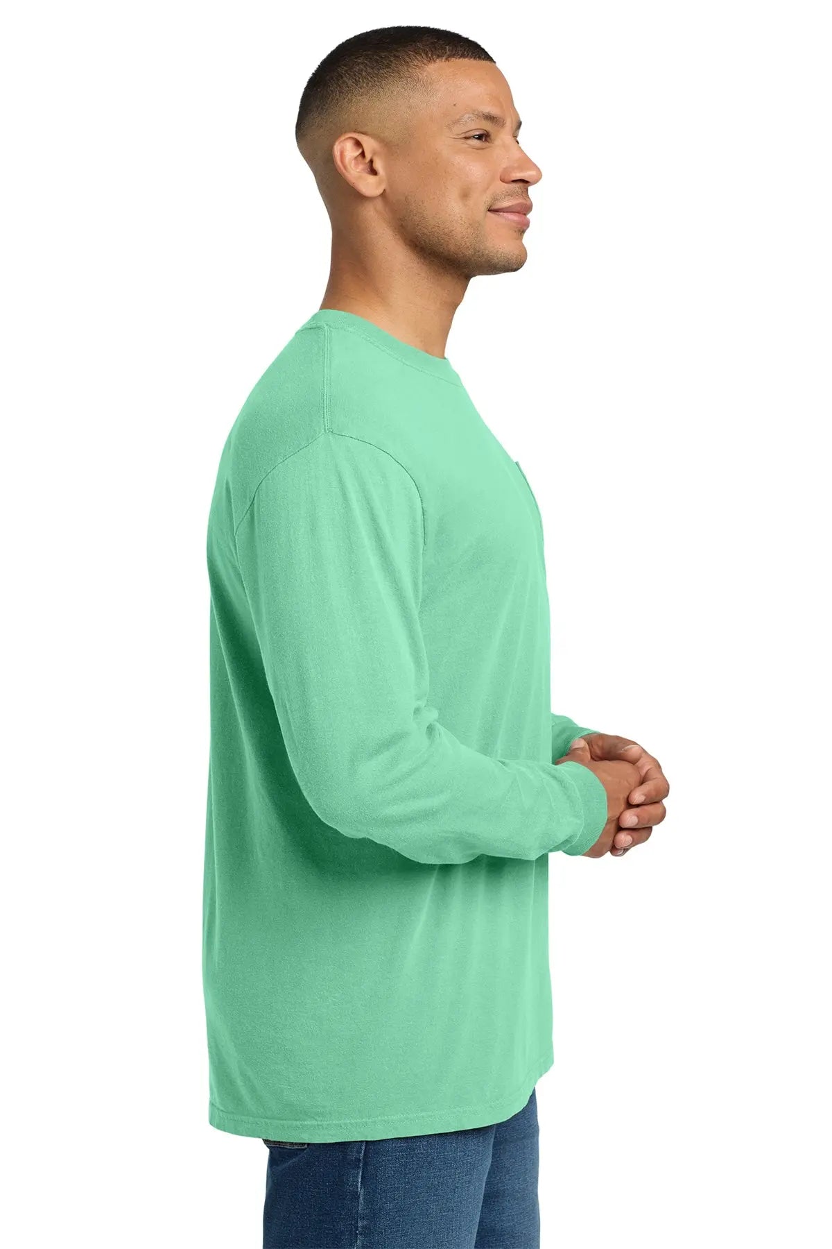 Comfort Colors® Heavyweight Ring Spun Long Sleeve Pocket Tee #4410