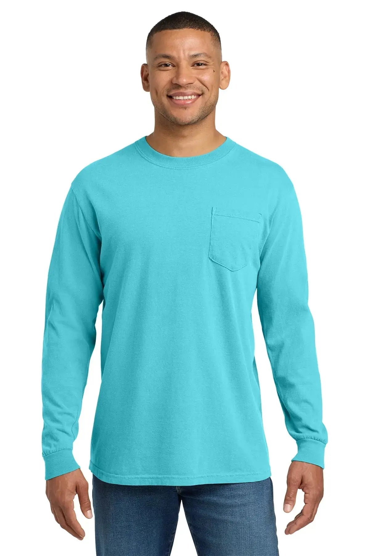 Comfort Colors® Heavyweight Ring Spun Long Sleeve Pocket Tee #4410 Game Over Merch