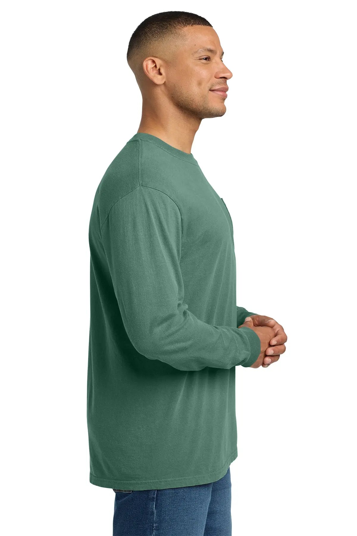 Comfort Colors® Heavyweight Ring Spun Long Sleeve Pocket Tee #4410